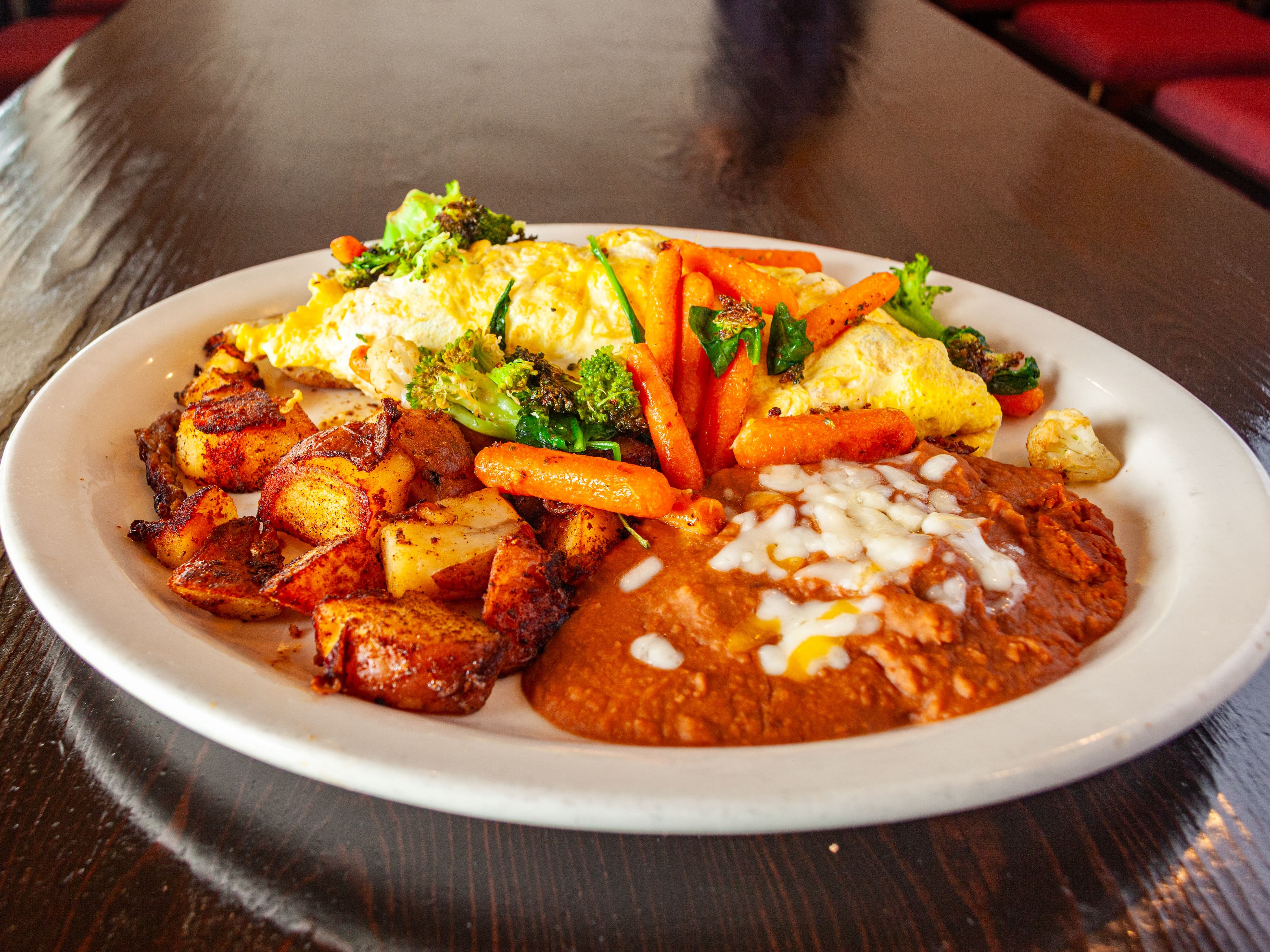 Vegetable Omelette.