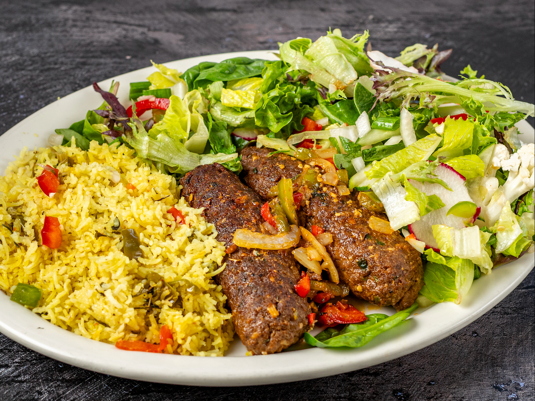 Sheesh Kabob Platter.