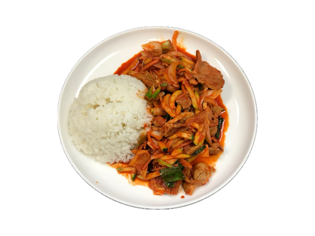 Spicy Pork (Rice Plate).