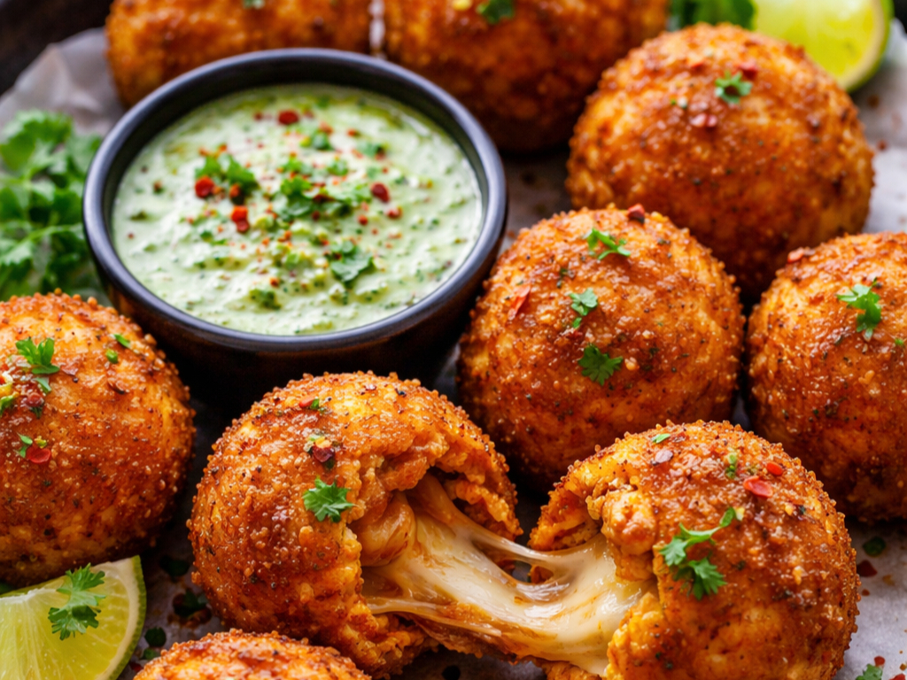 Tikka Chicken Cheese Balls (5 pcs).