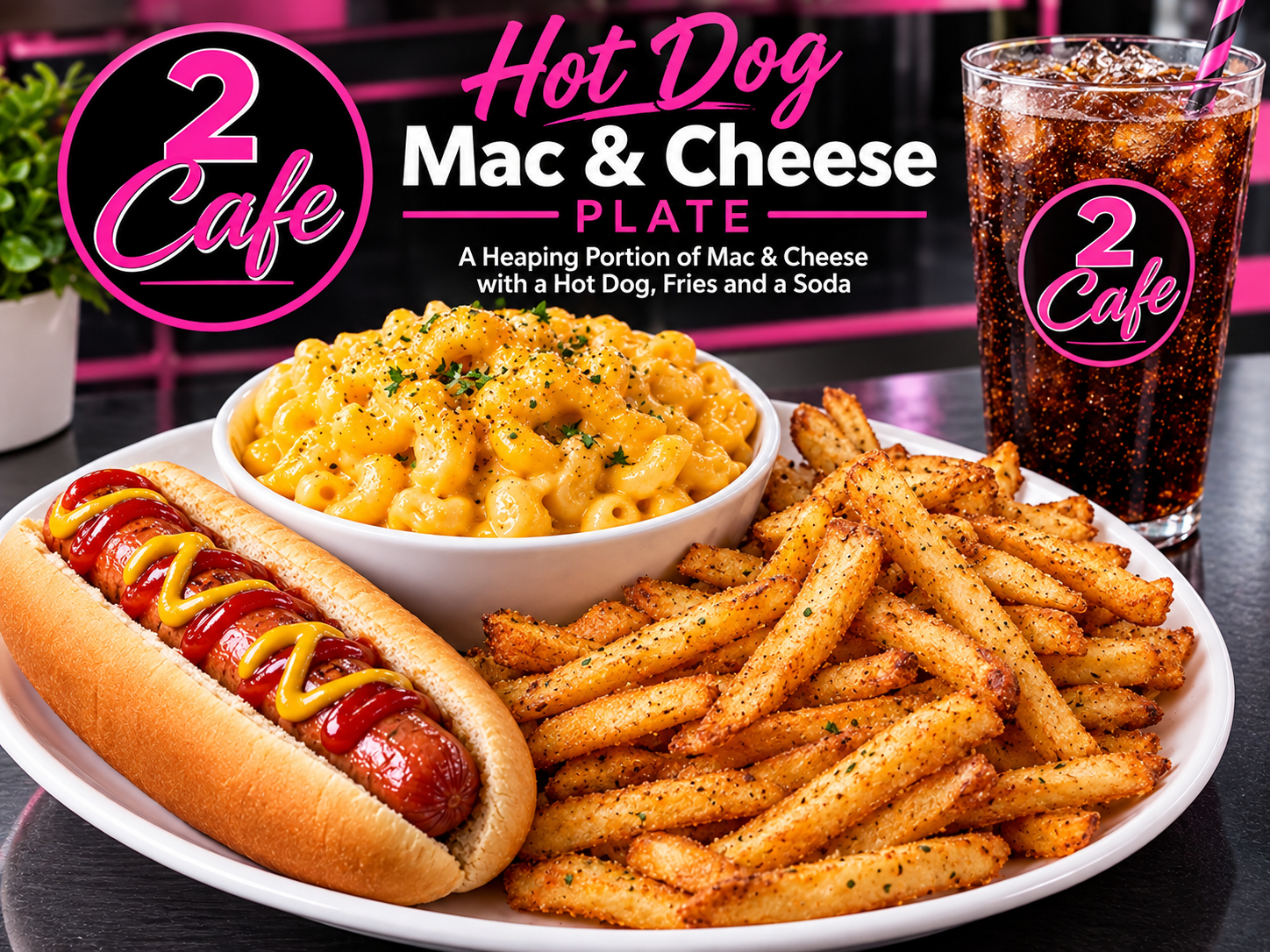 Hot Dog / Mac & Cheese Combo.