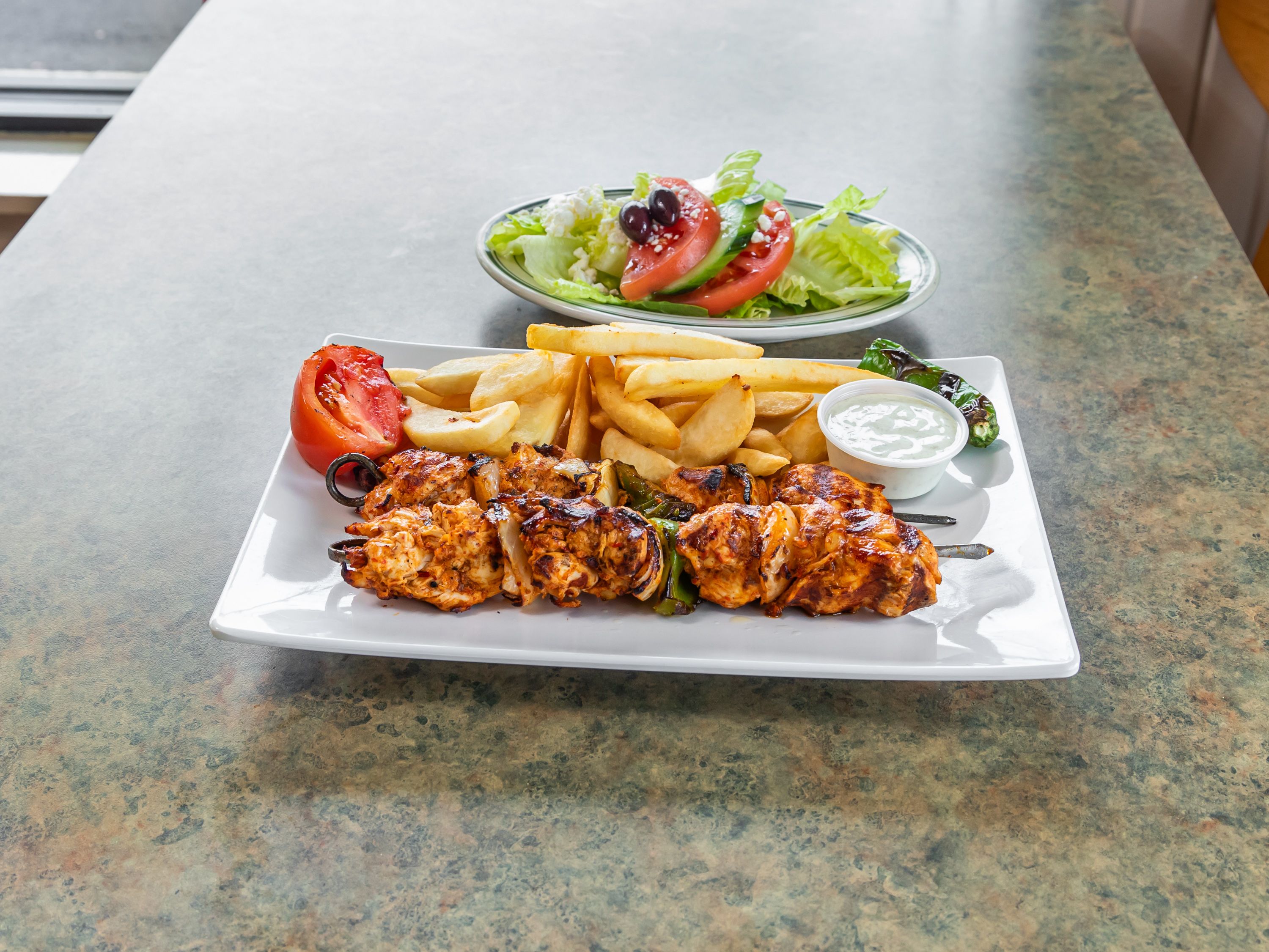 Chicken Shish Dinner.