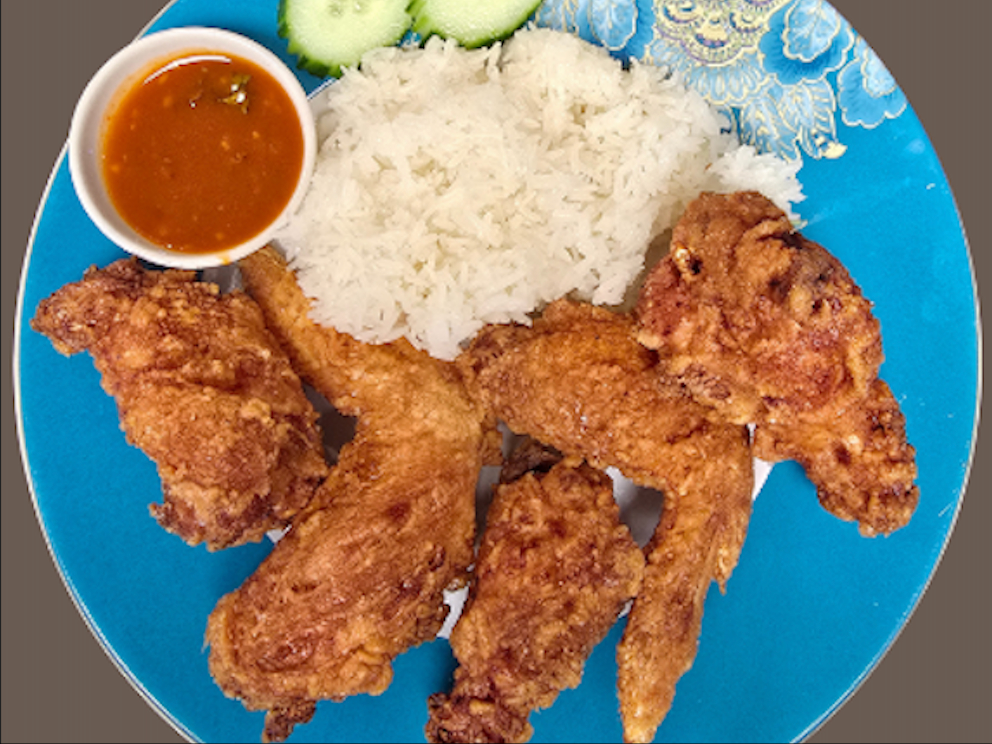 Fried Chicken w/ Sticky Rice (5 Pcs).