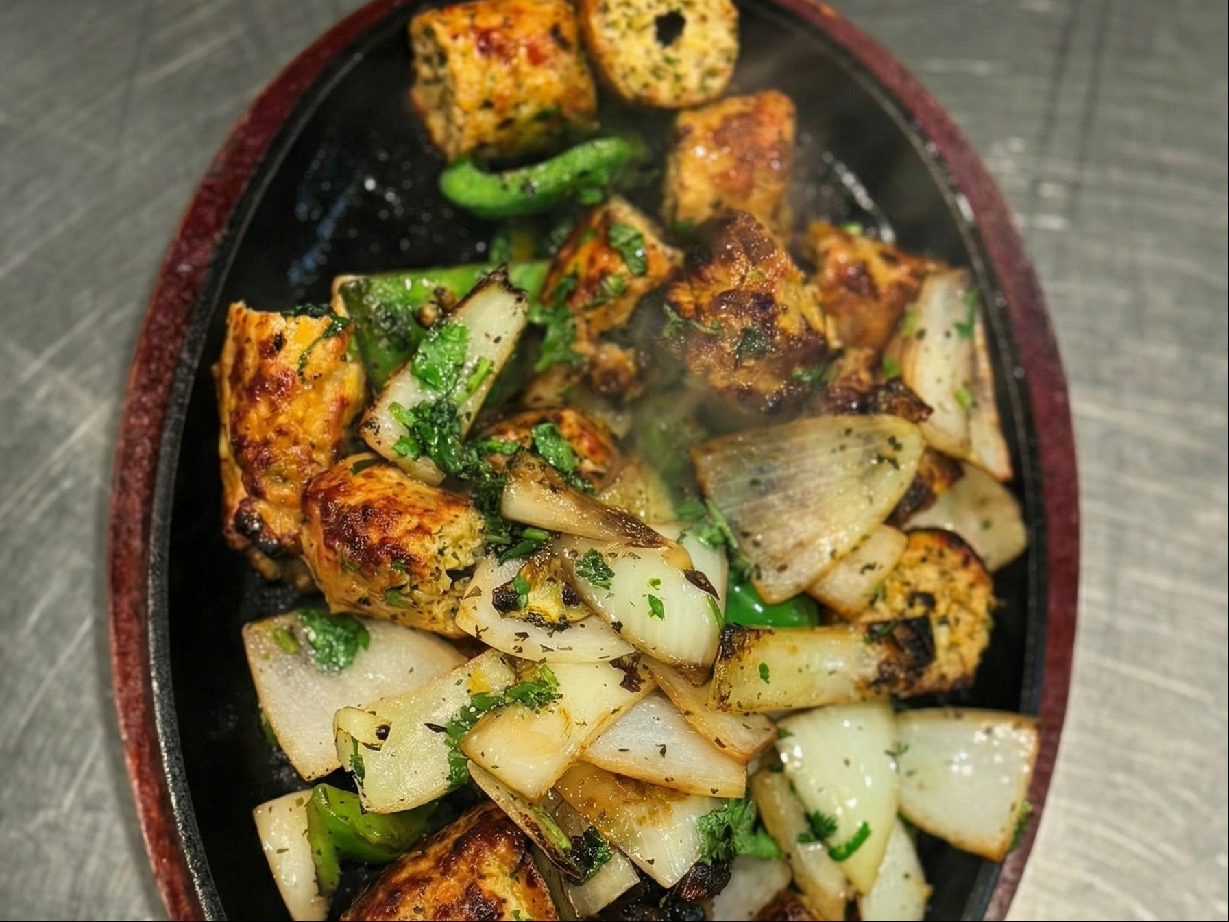 Chicken Seekh Kabab.