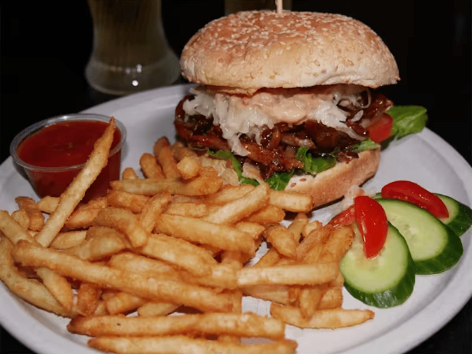 Pulled Pork Sandwich.