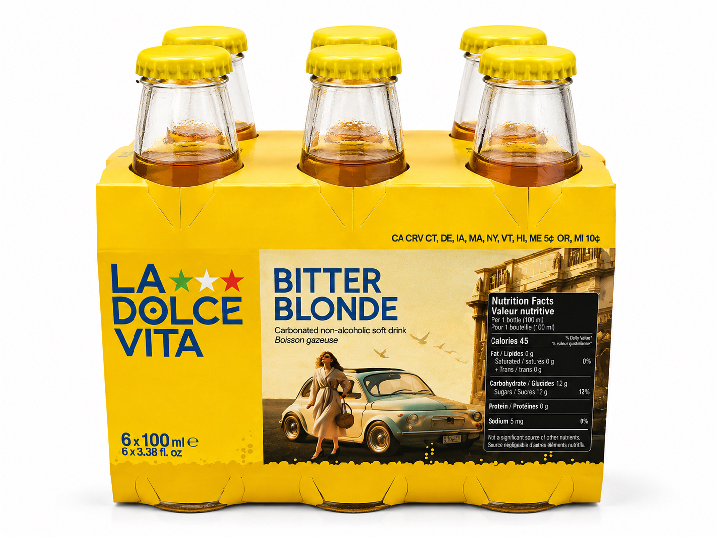 La Dolce Vita Bitter Blonde Soft Drink.