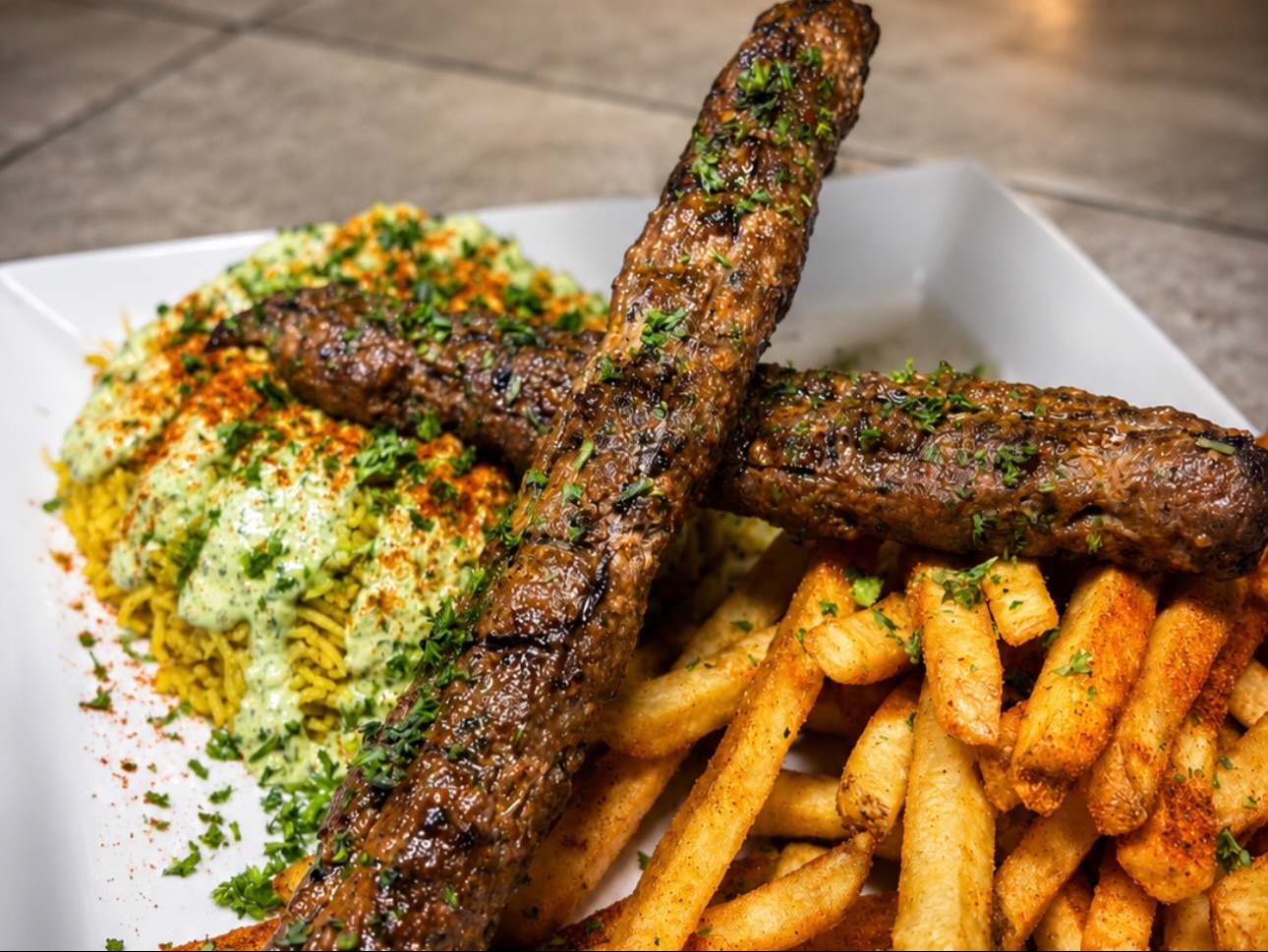 Charcoal Beef Kabobs.