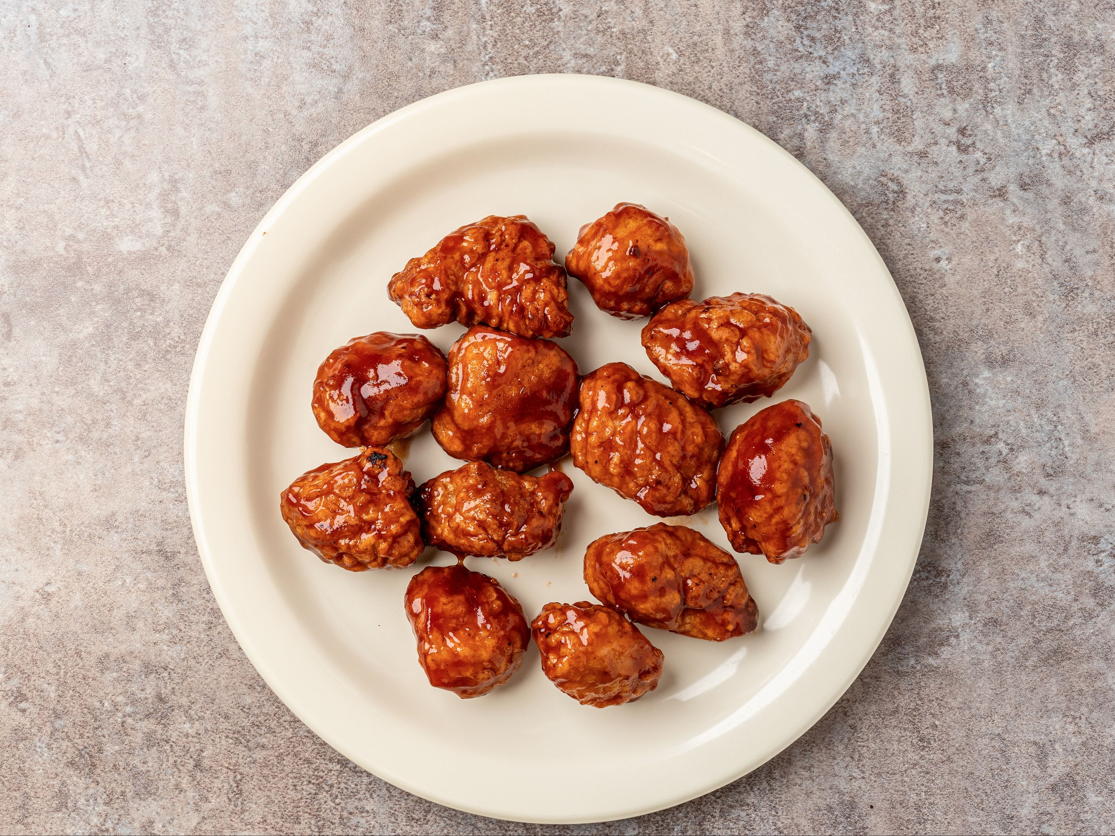 Honey Bourbon BBQ Wings (Boneless).