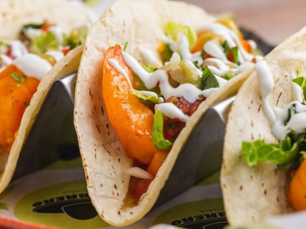 Shrimp A La Plancha Taco Trio.