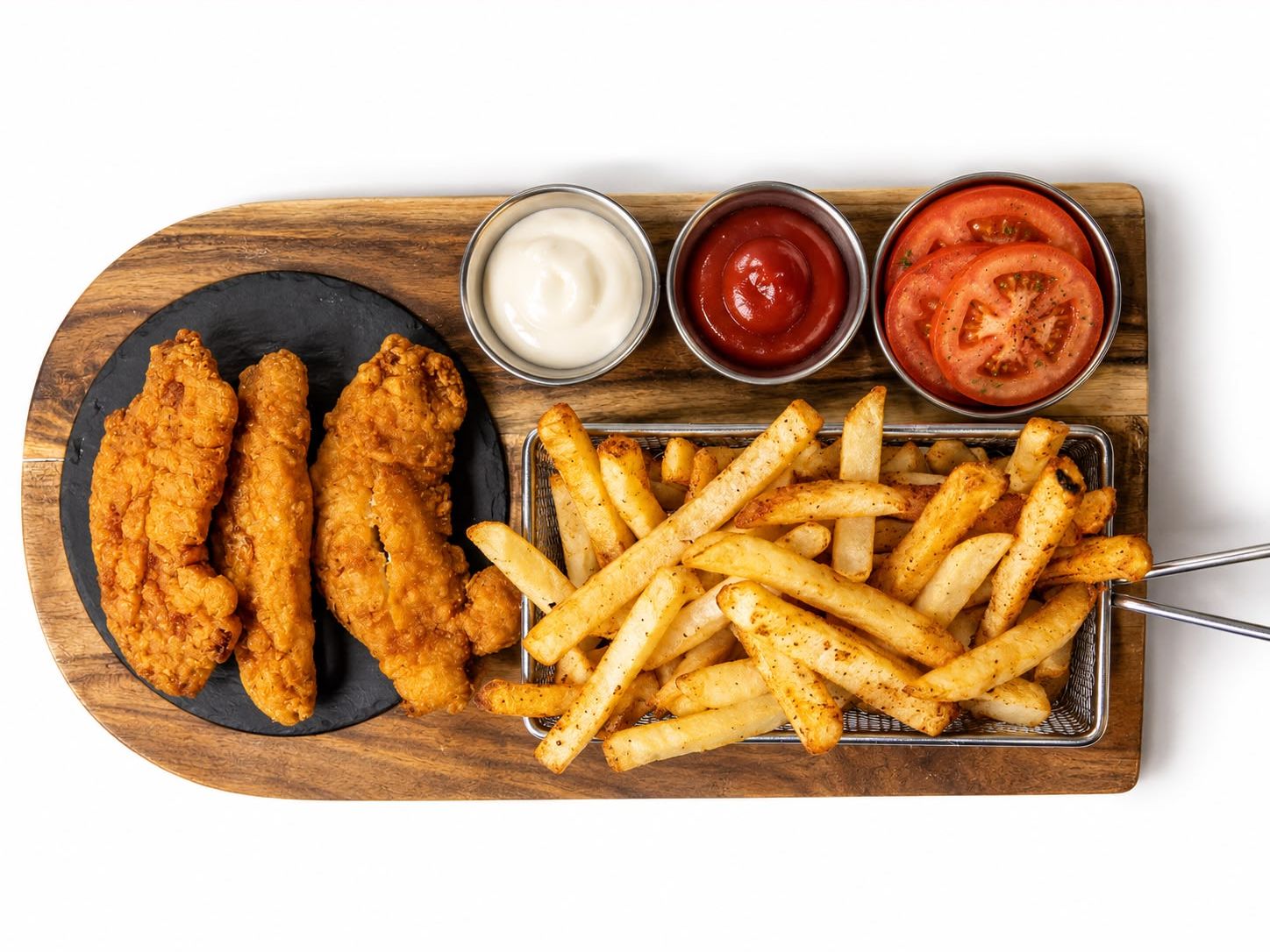 Chicken Tenders 3 Pcs W/fries.