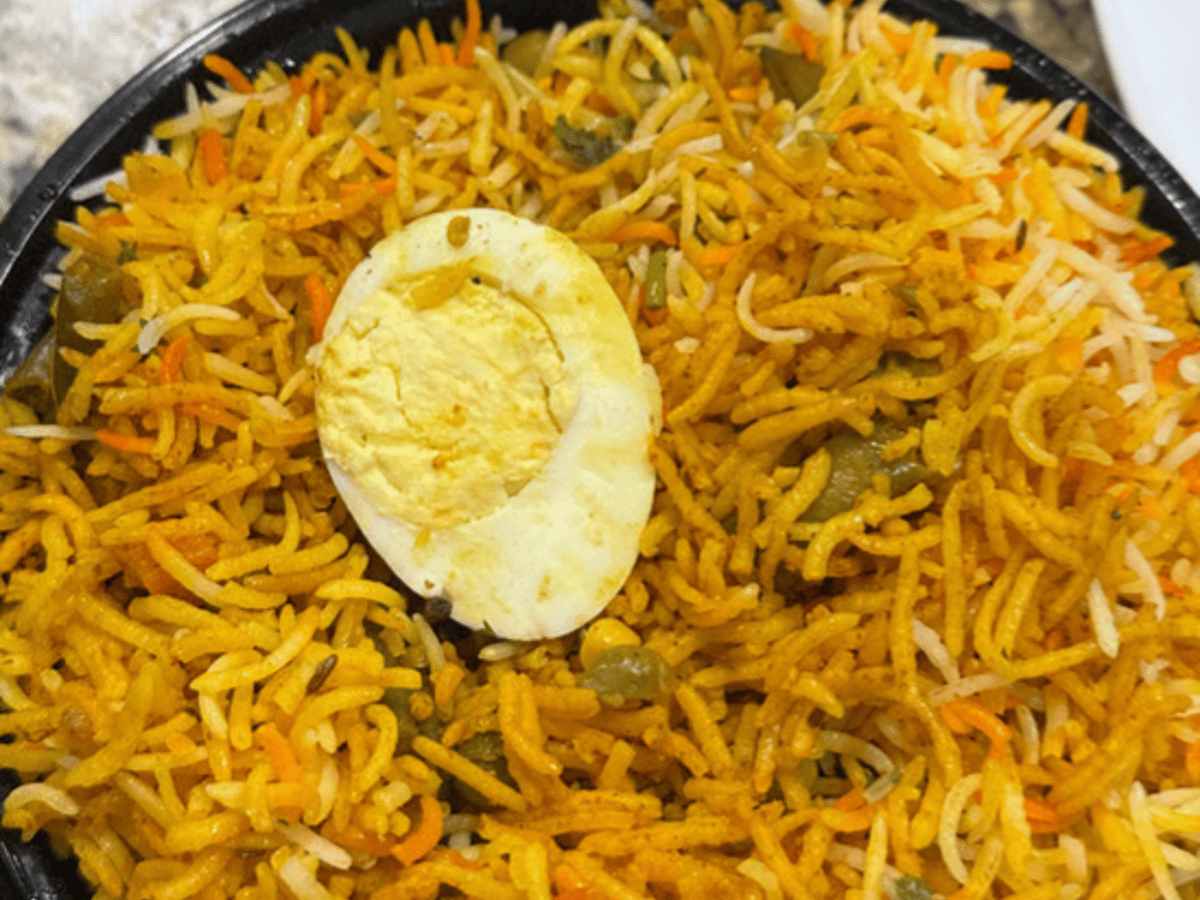 Egg Biryani.