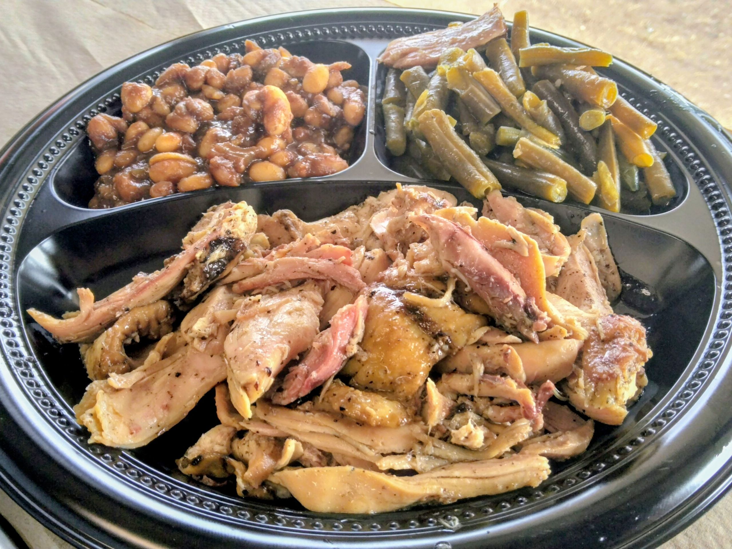 PULLED CHICKEN PLATE.