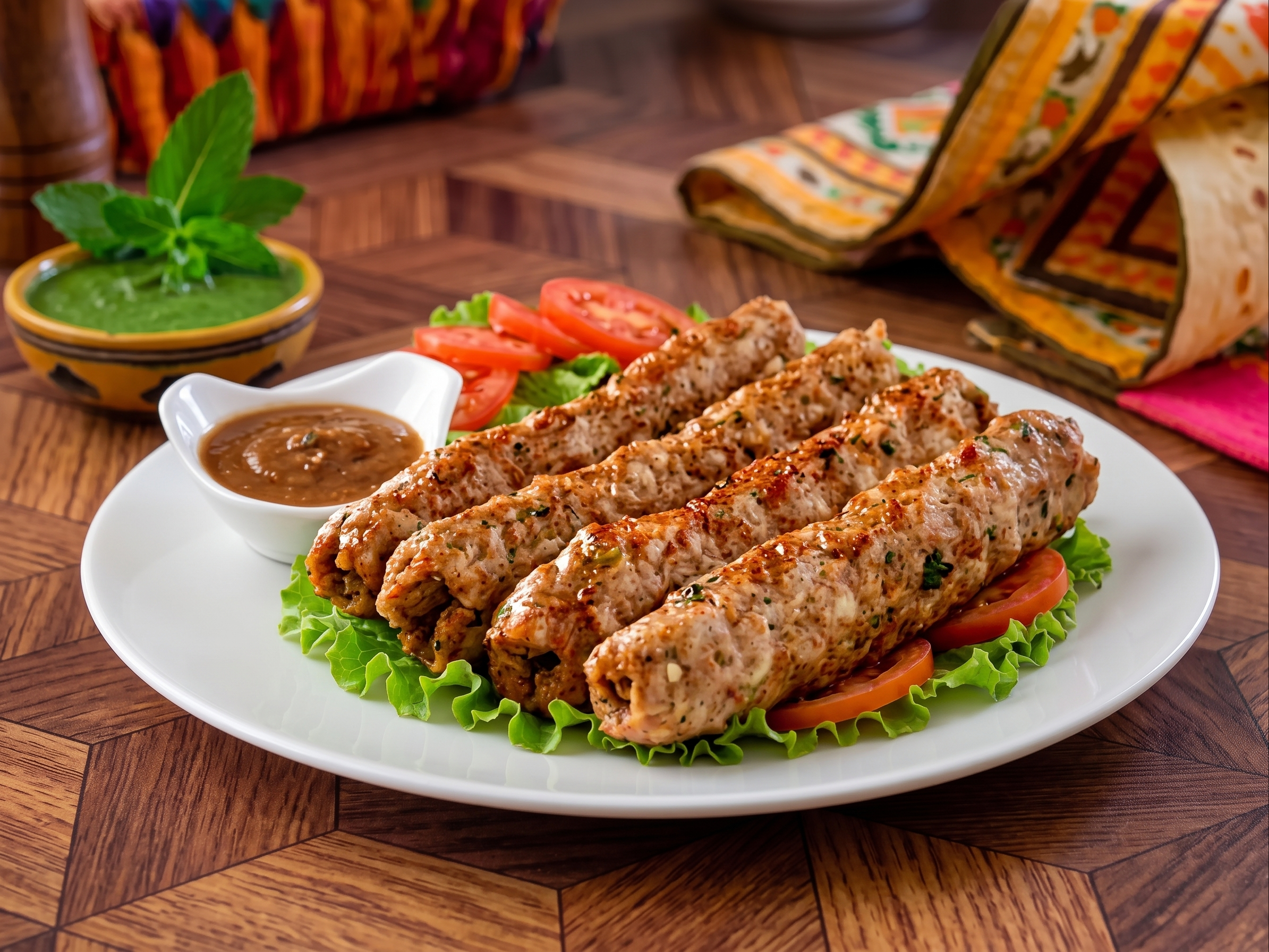 Beef Seekh Kabab 4 Pcs.