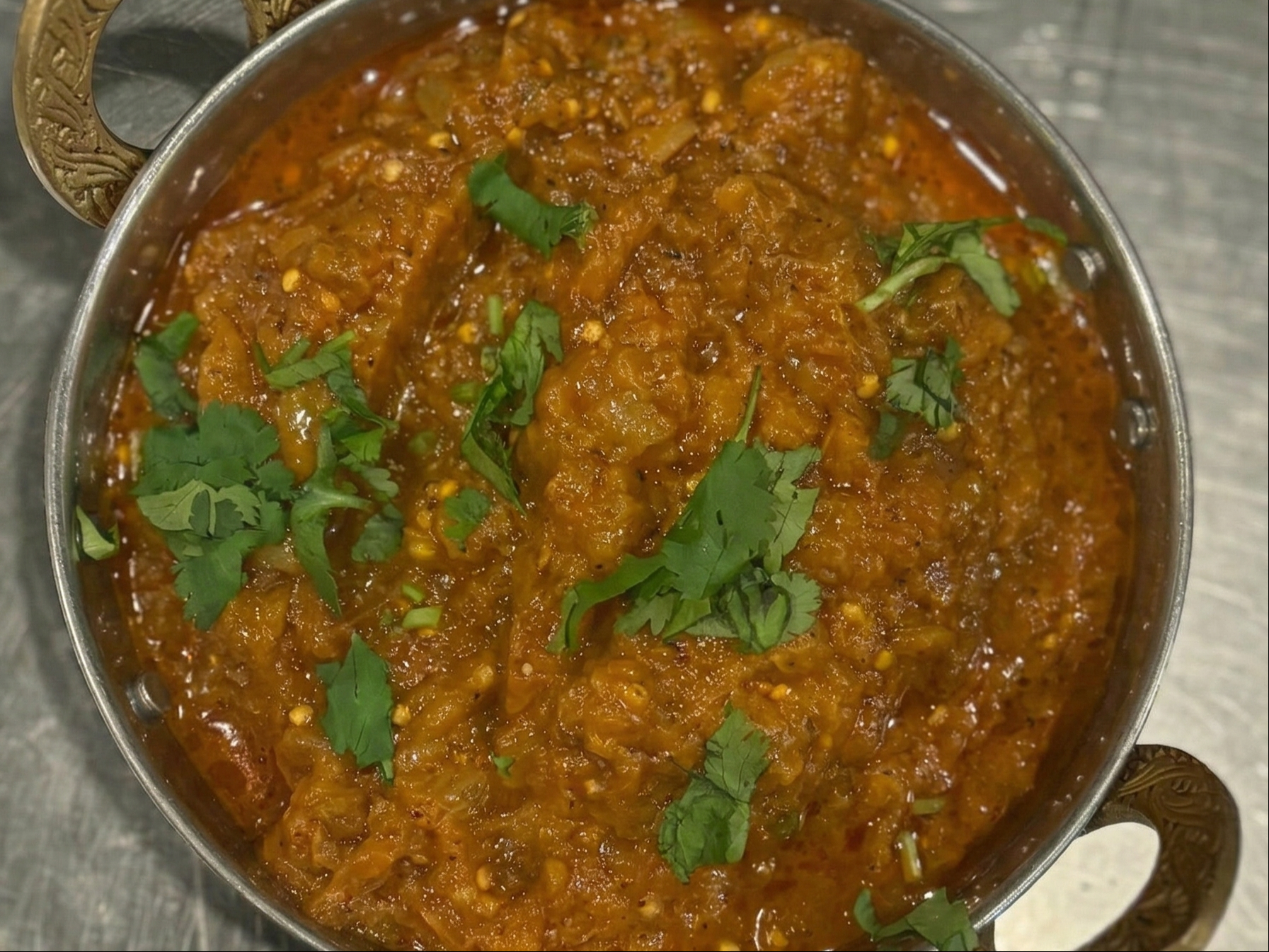 Baingan ka bhartha.