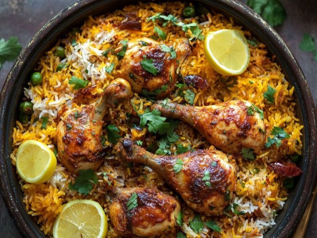 Lunch Chicken Dum Biryani.