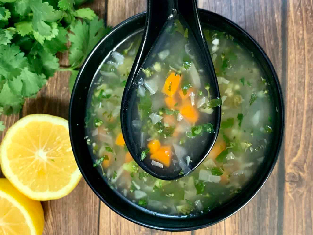 Lemon Coriander Soup.