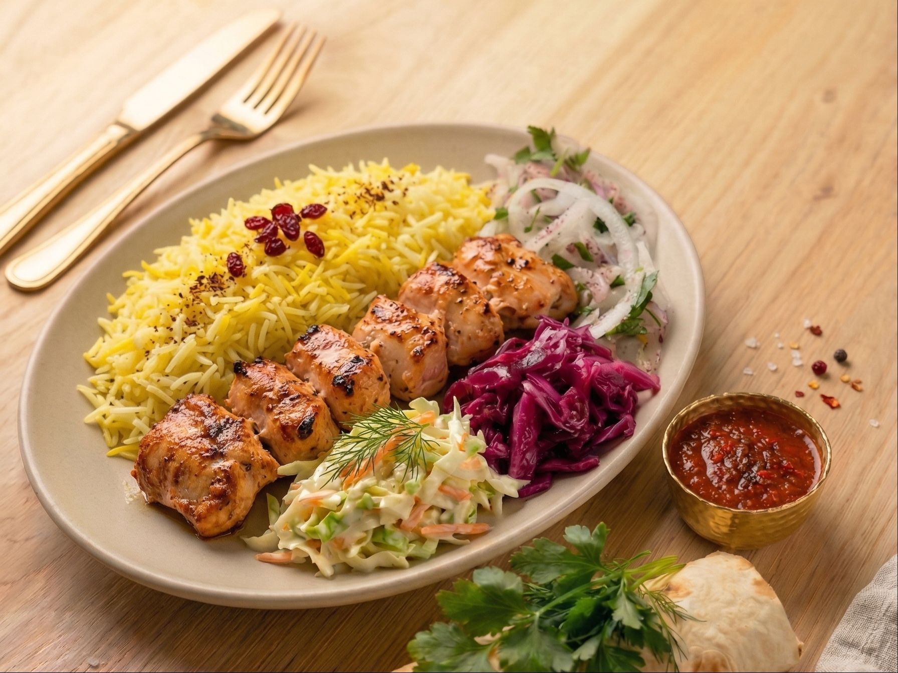 Chicken Breast Kebab.