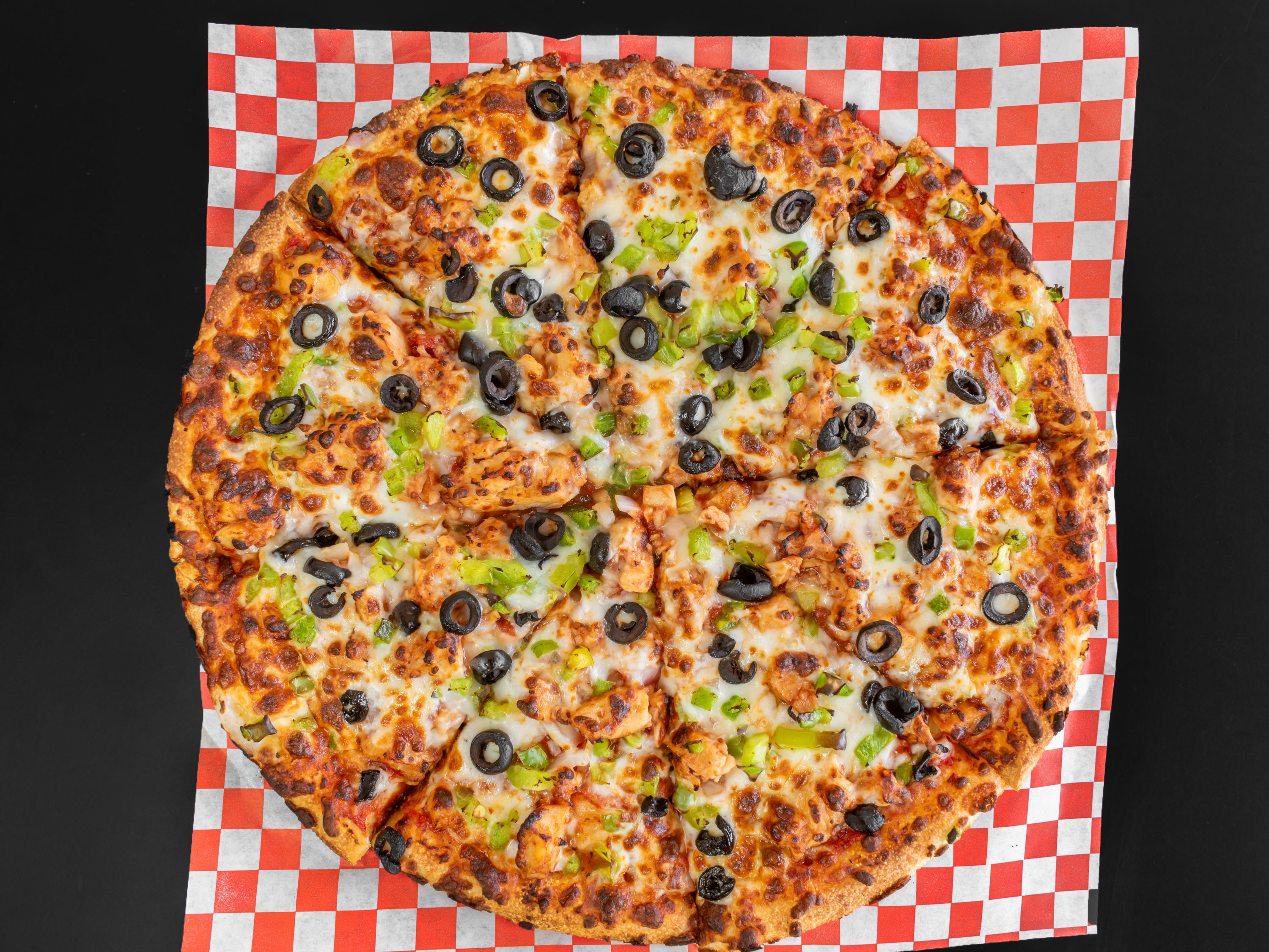 BBQ Chicken Pizza.