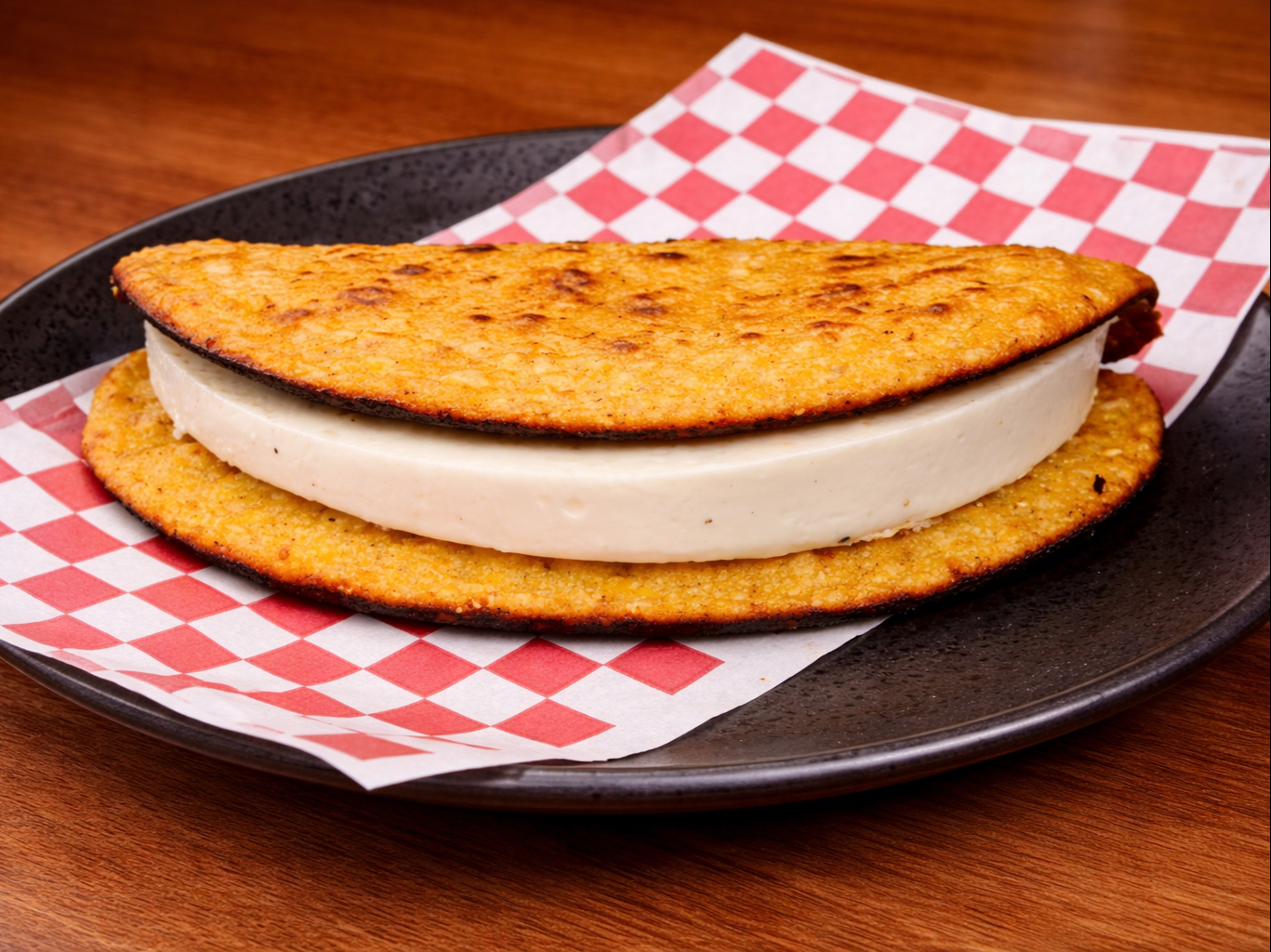 Handmade Venezuelan Cheese Cachapa / Cachapa de Queso de Mano.