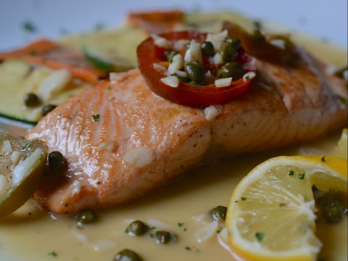 Salmon Picata.