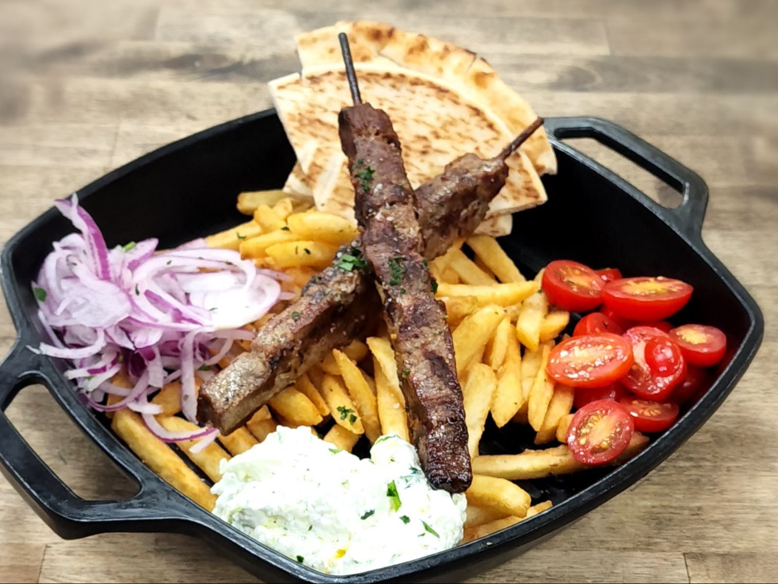 Lamb Souvlaki Deluxe