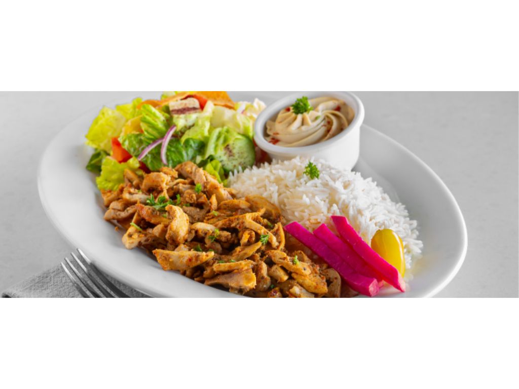 Chicken Shawarma Plate.