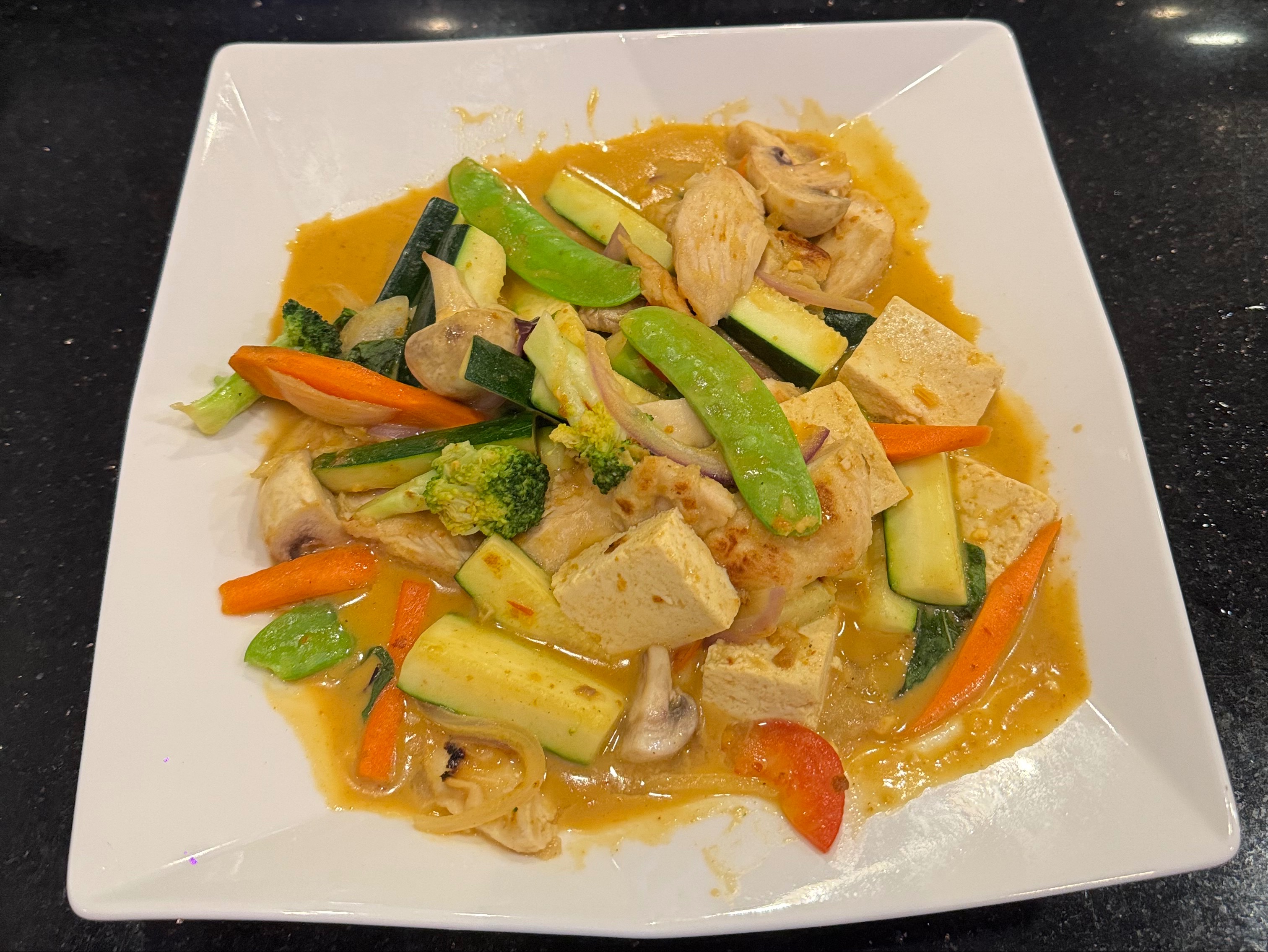 Red Curry Chicken.