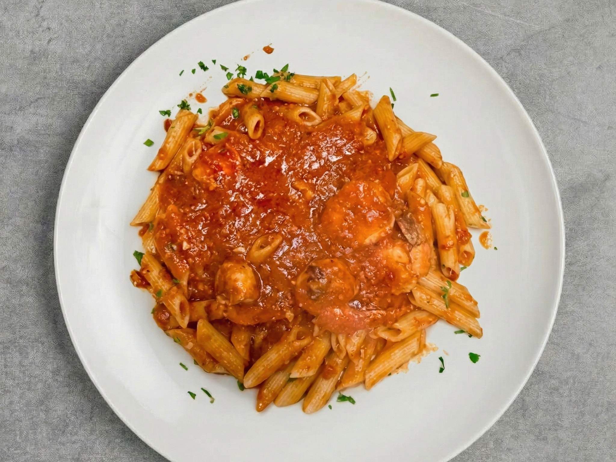 Pasta with Shrimp.