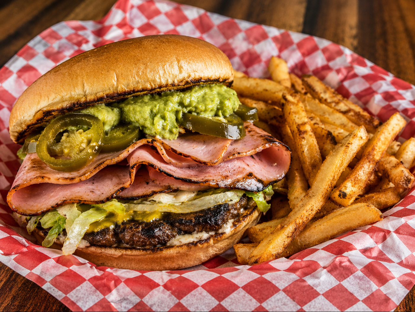 Mexican Burger Combo.