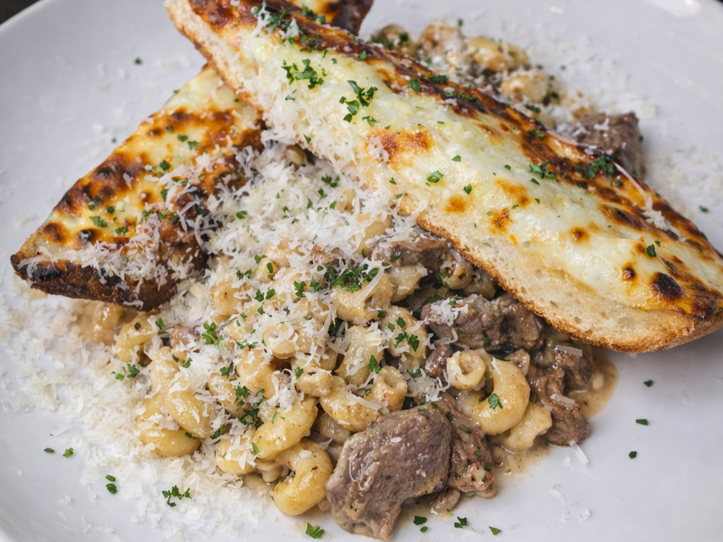 Beef Stroganoff.