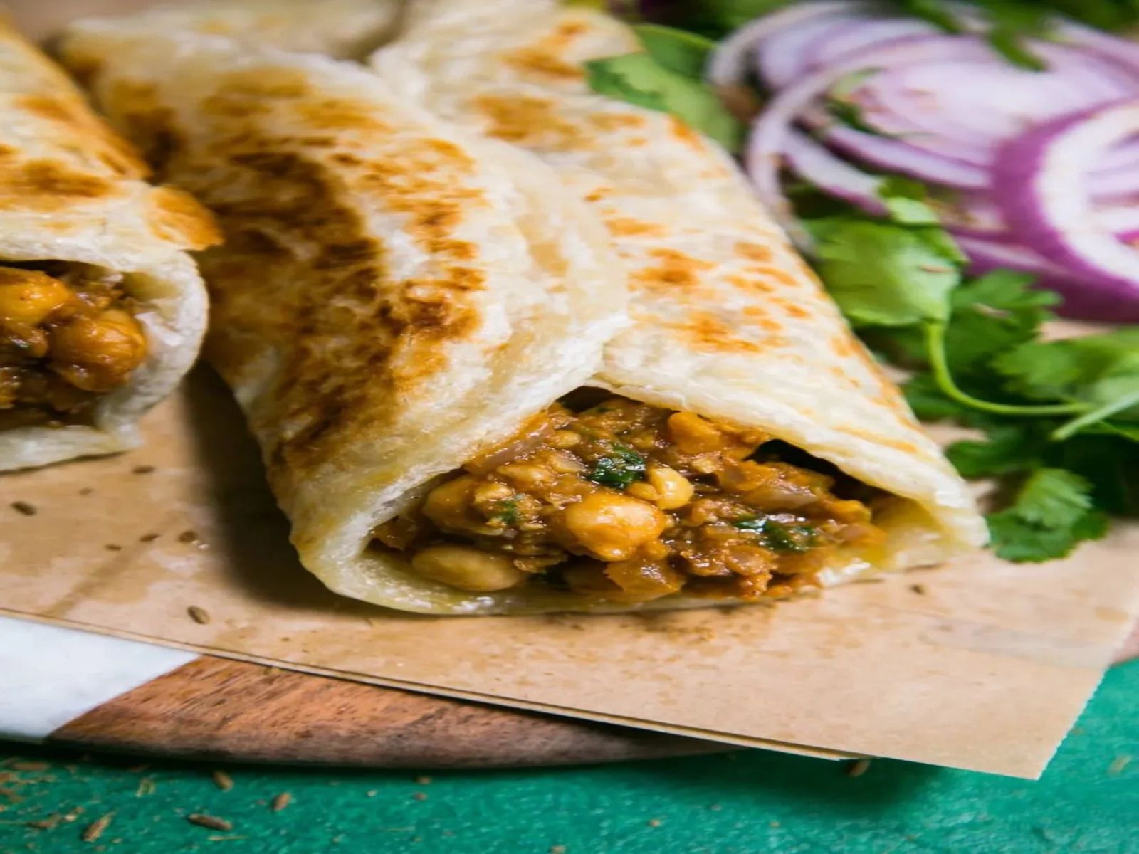 Chana Masala Roll