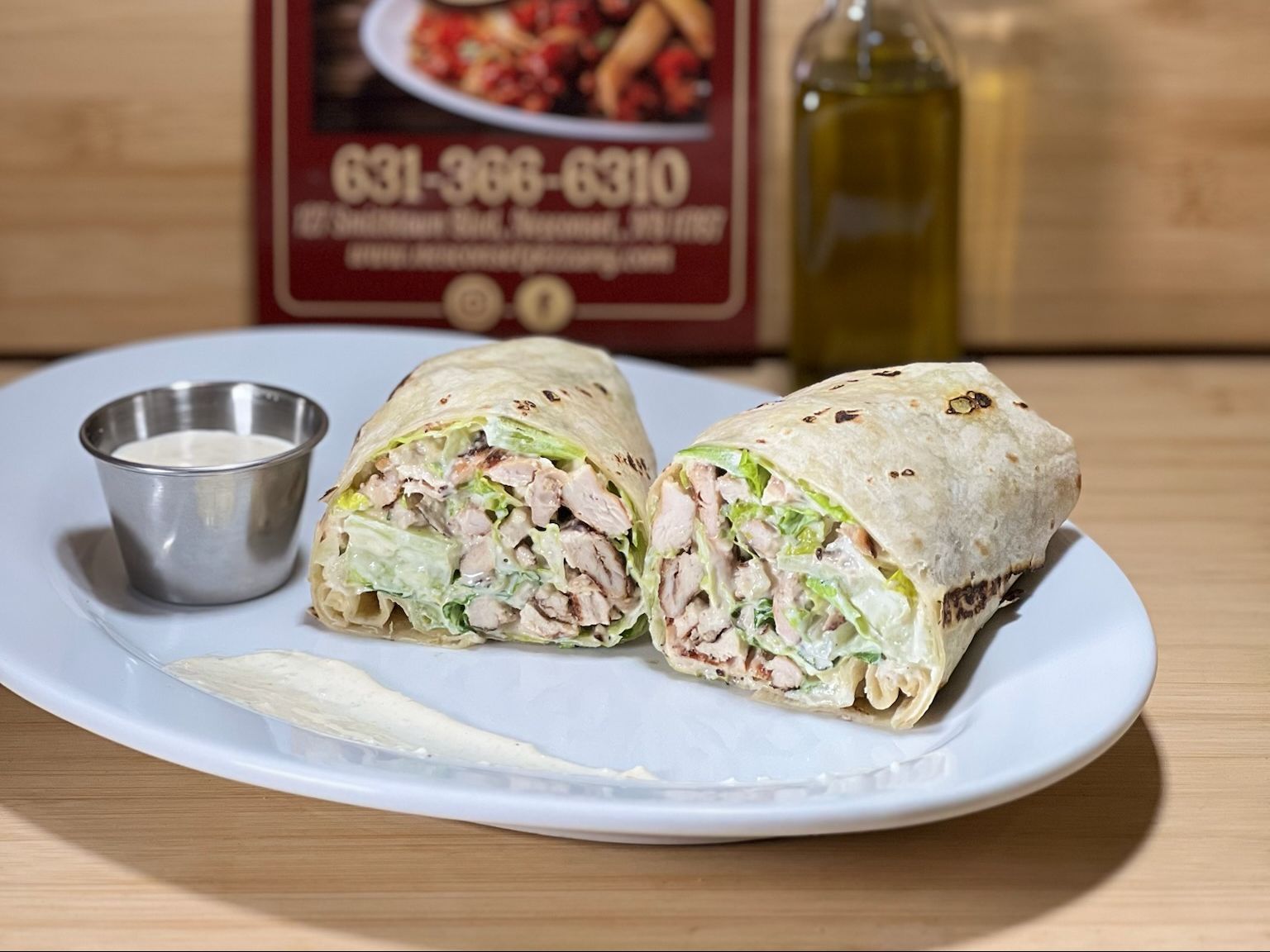Grilled Chicken Caesar Wrap.