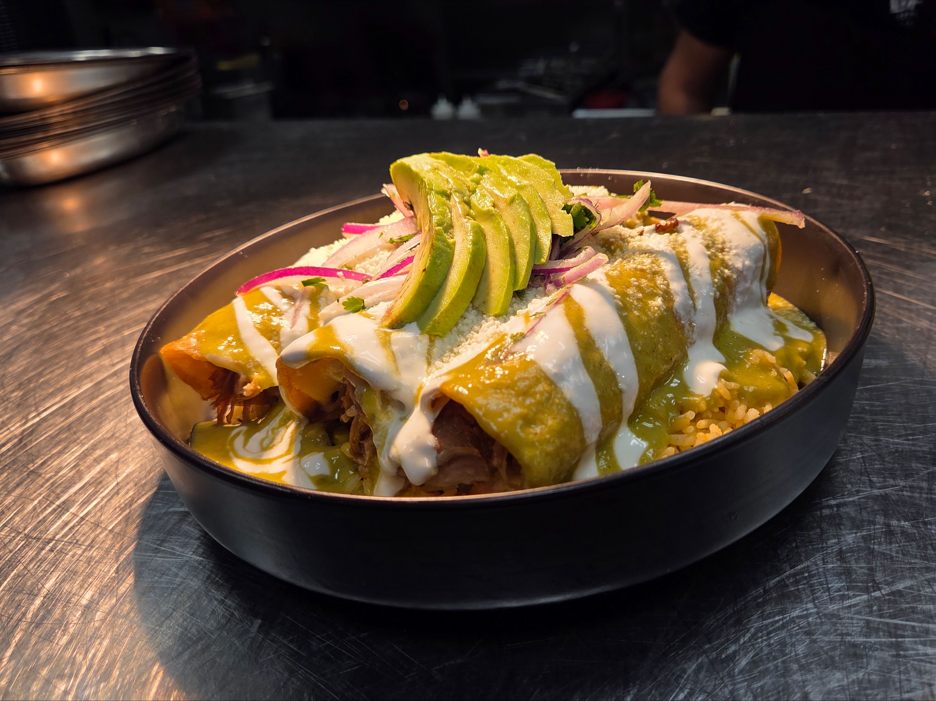 Enchiladas Suizas.