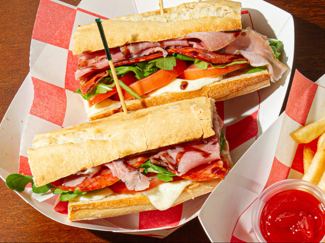 Italian on Fresh Baguette.