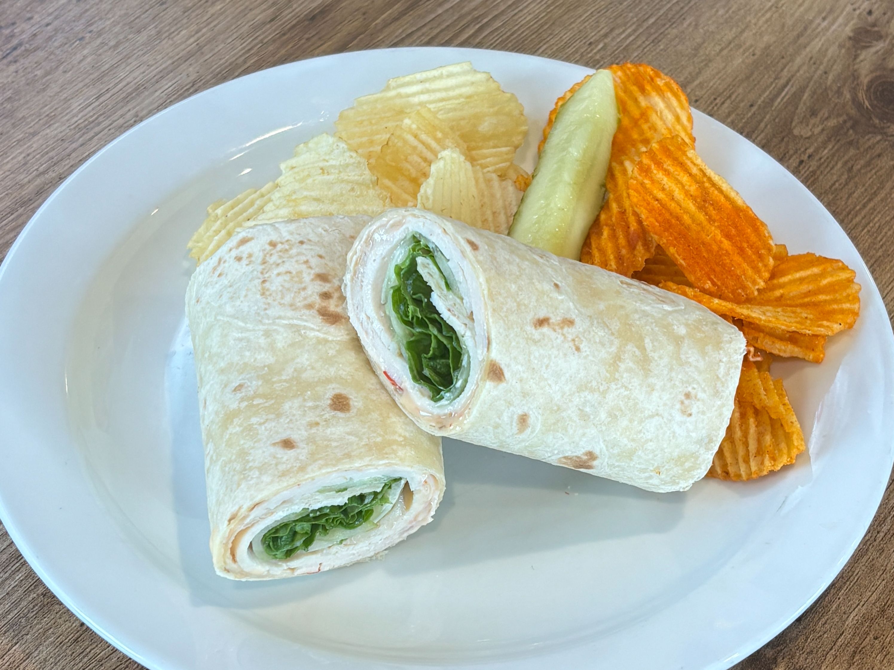 Chicken & Sweet Chili Mayo Wrap.