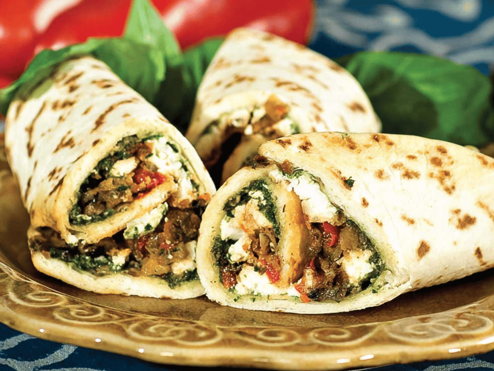 Eggplant & Roasted Potatoes Wrap