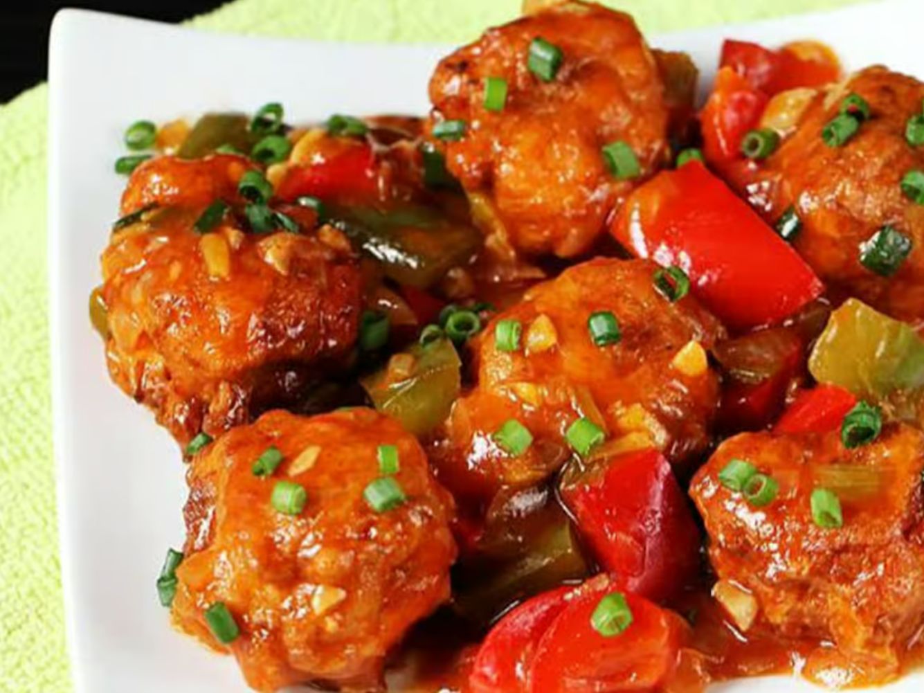1. Chicken Manchurian.