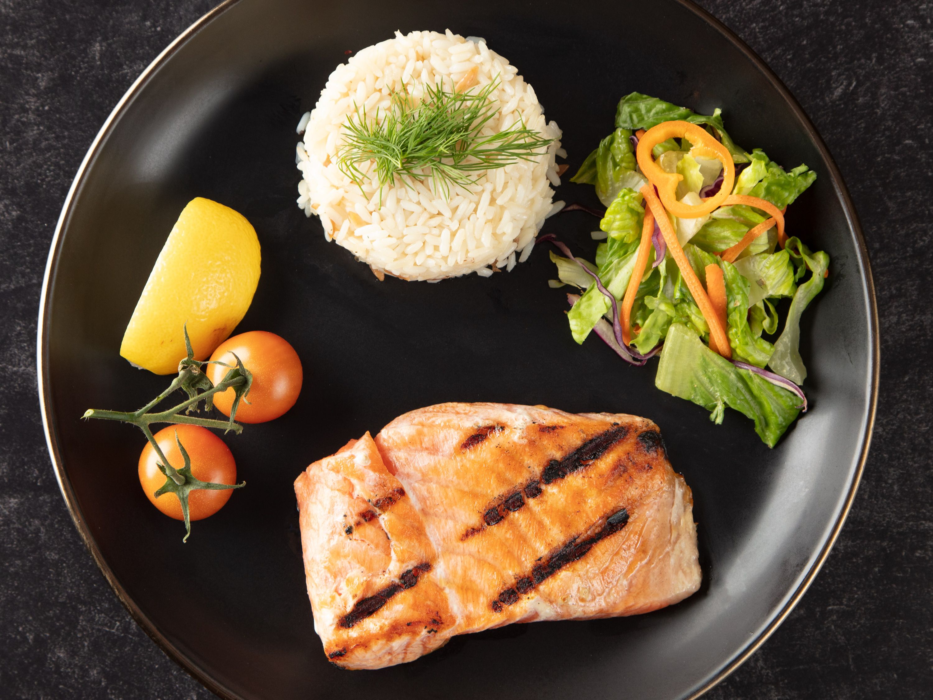 Grilled Salmon.