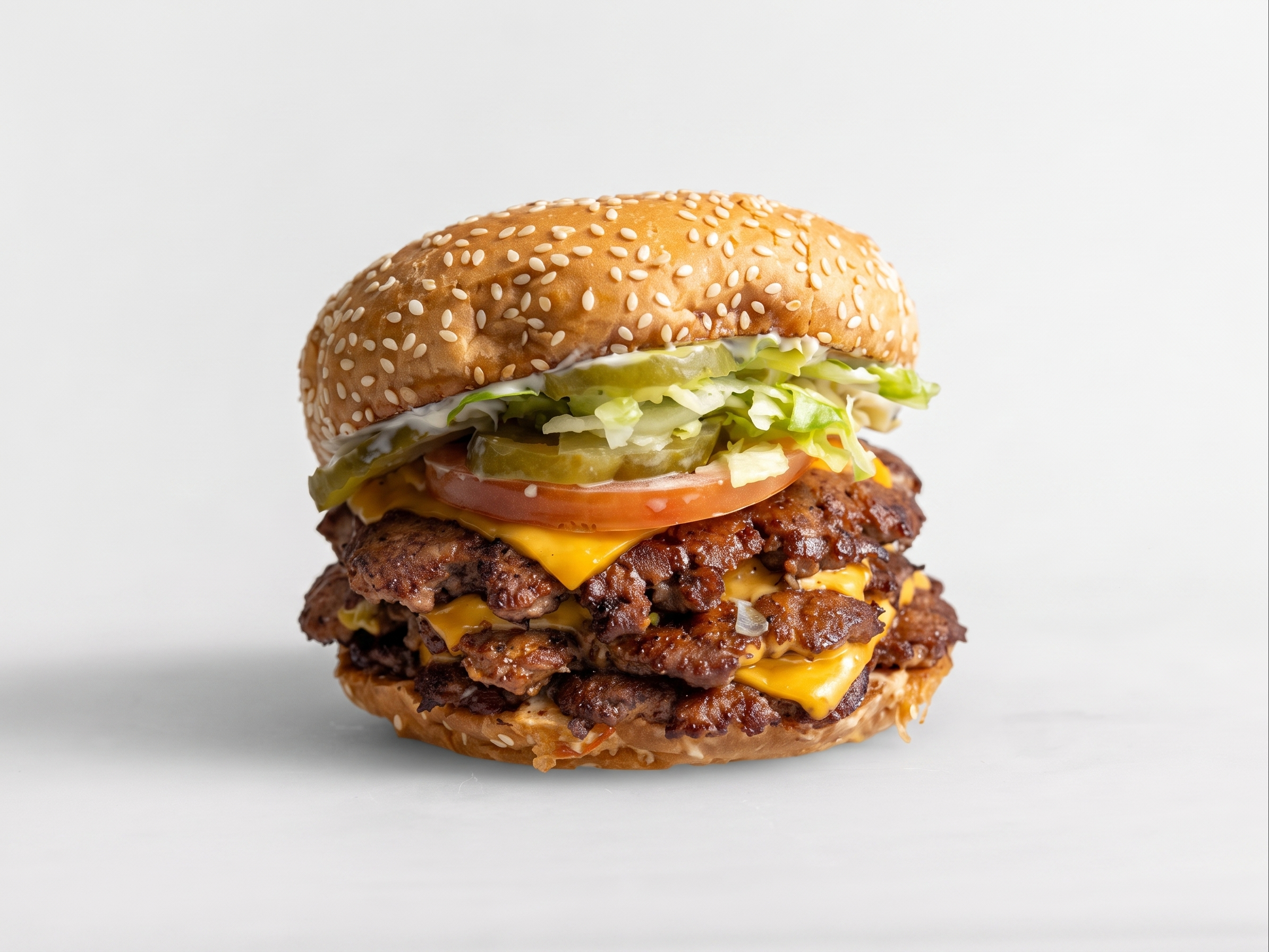 Triple W/ Cheese Burger.