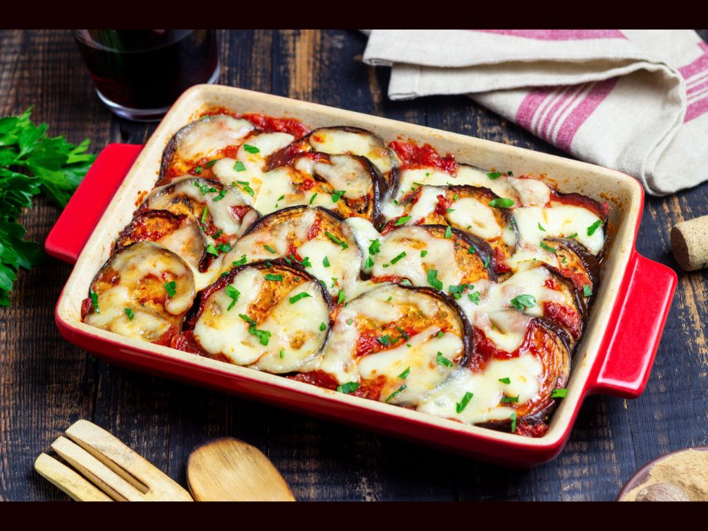 Eggplant Parm With Pasta