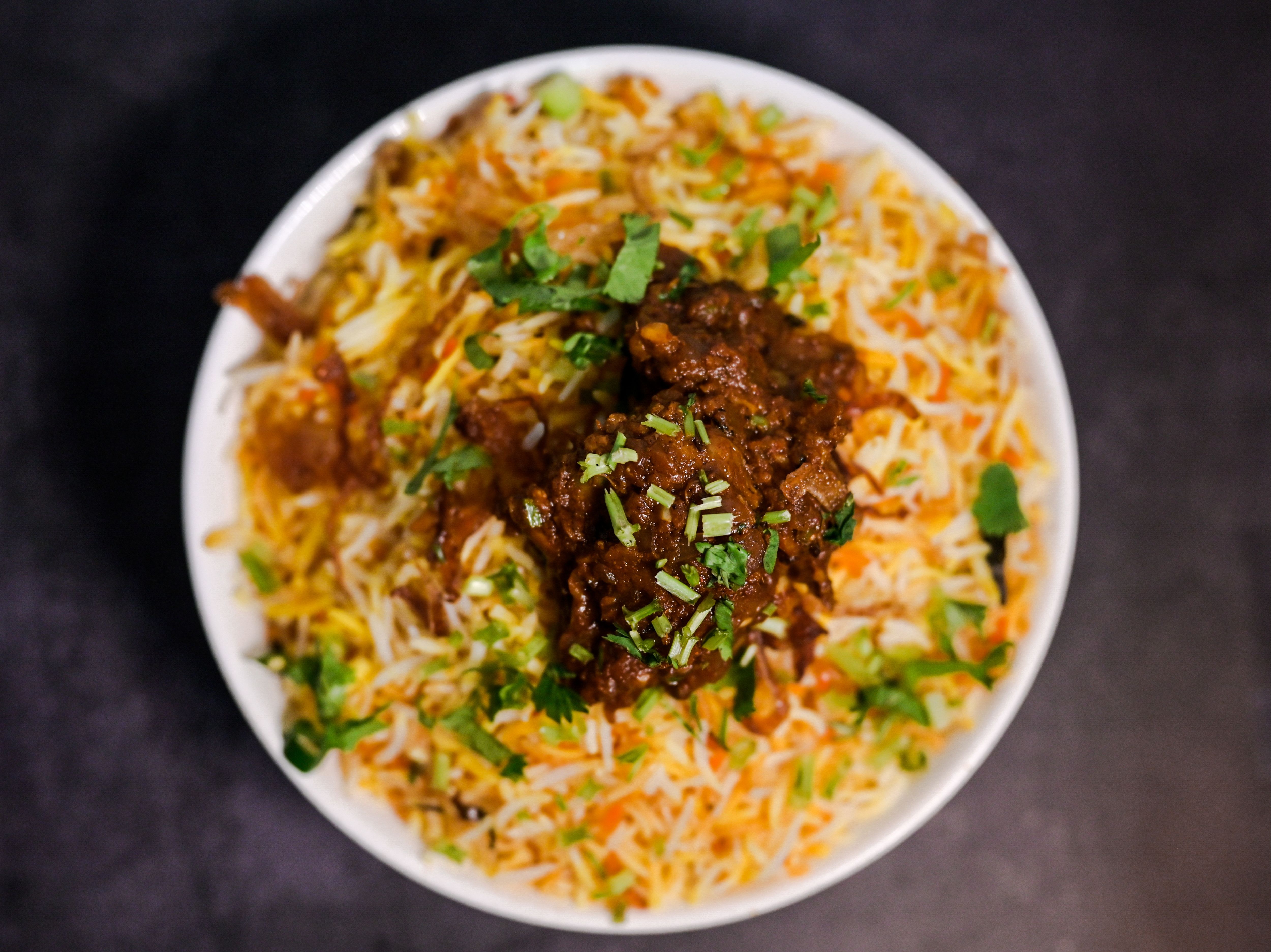 Goat Fry Biryani.