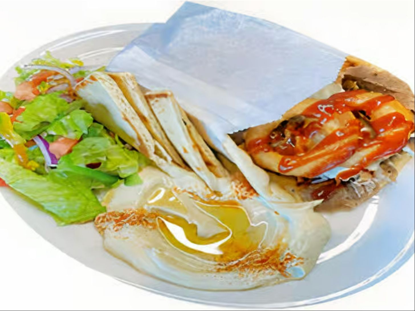 Western Cheese Gyro Plate.