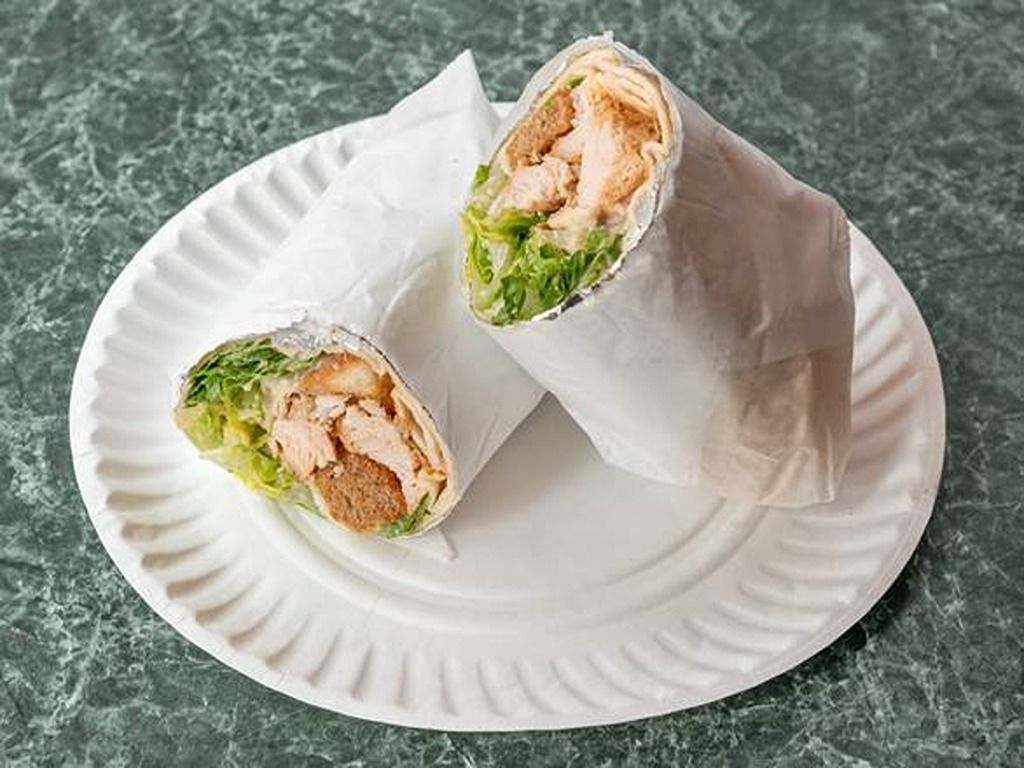 Grilled Chicken Caesar Wrap.