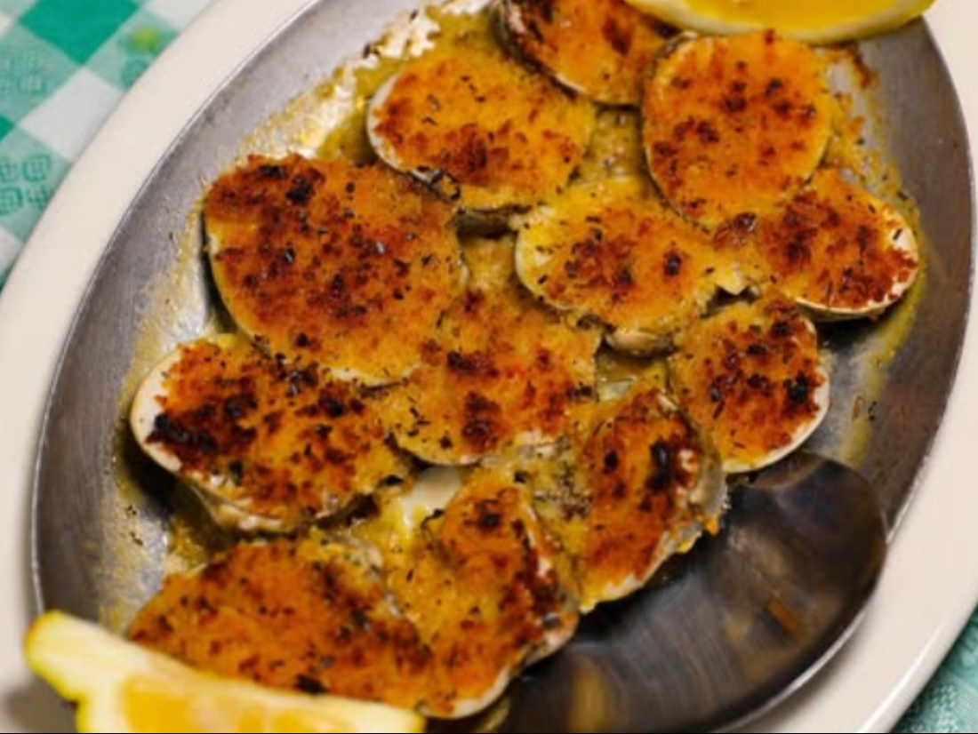 Baked Clams Oreganata (Dozen).