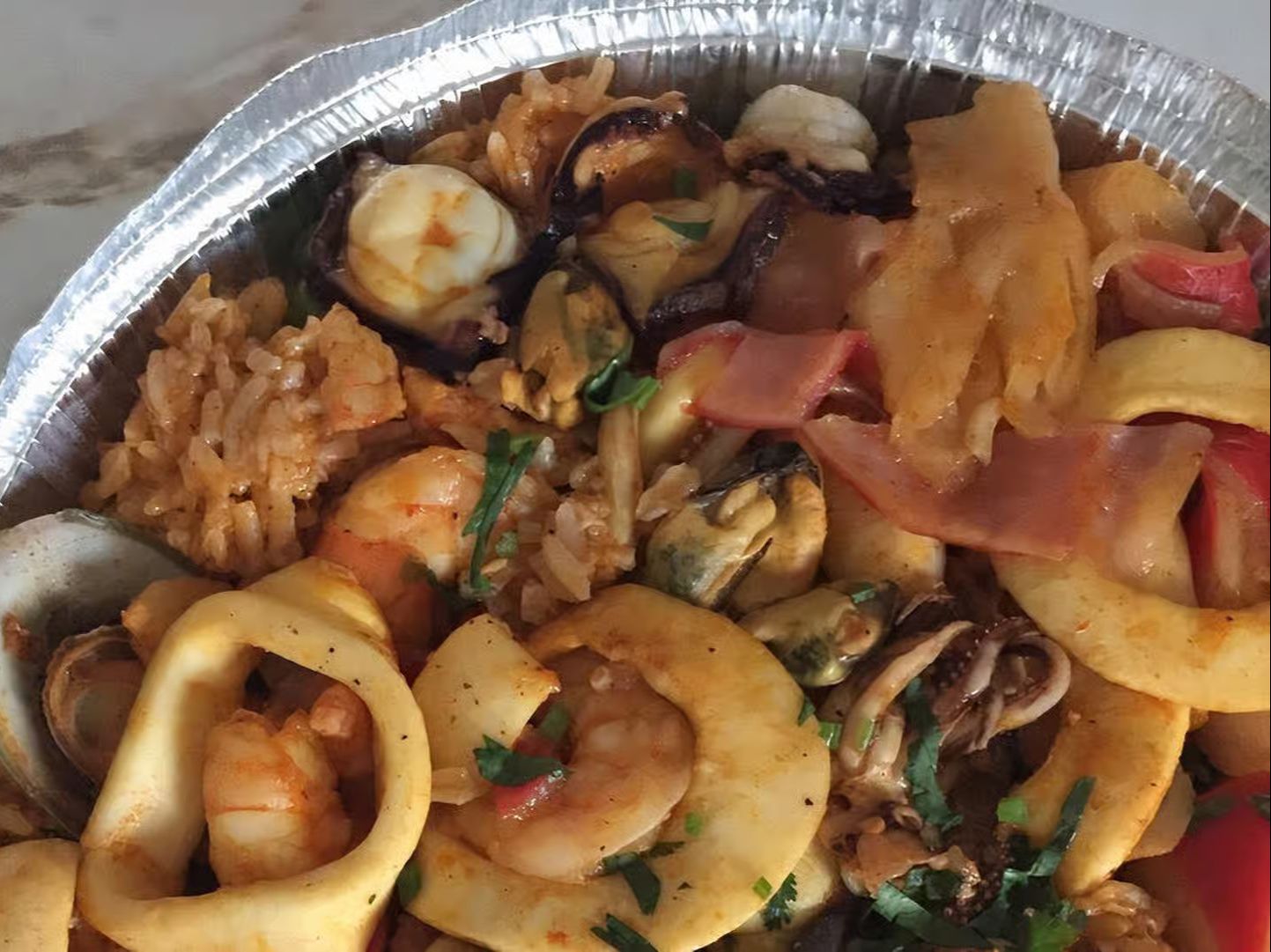 19.ARROZ CHAUFA DE MARISCOS