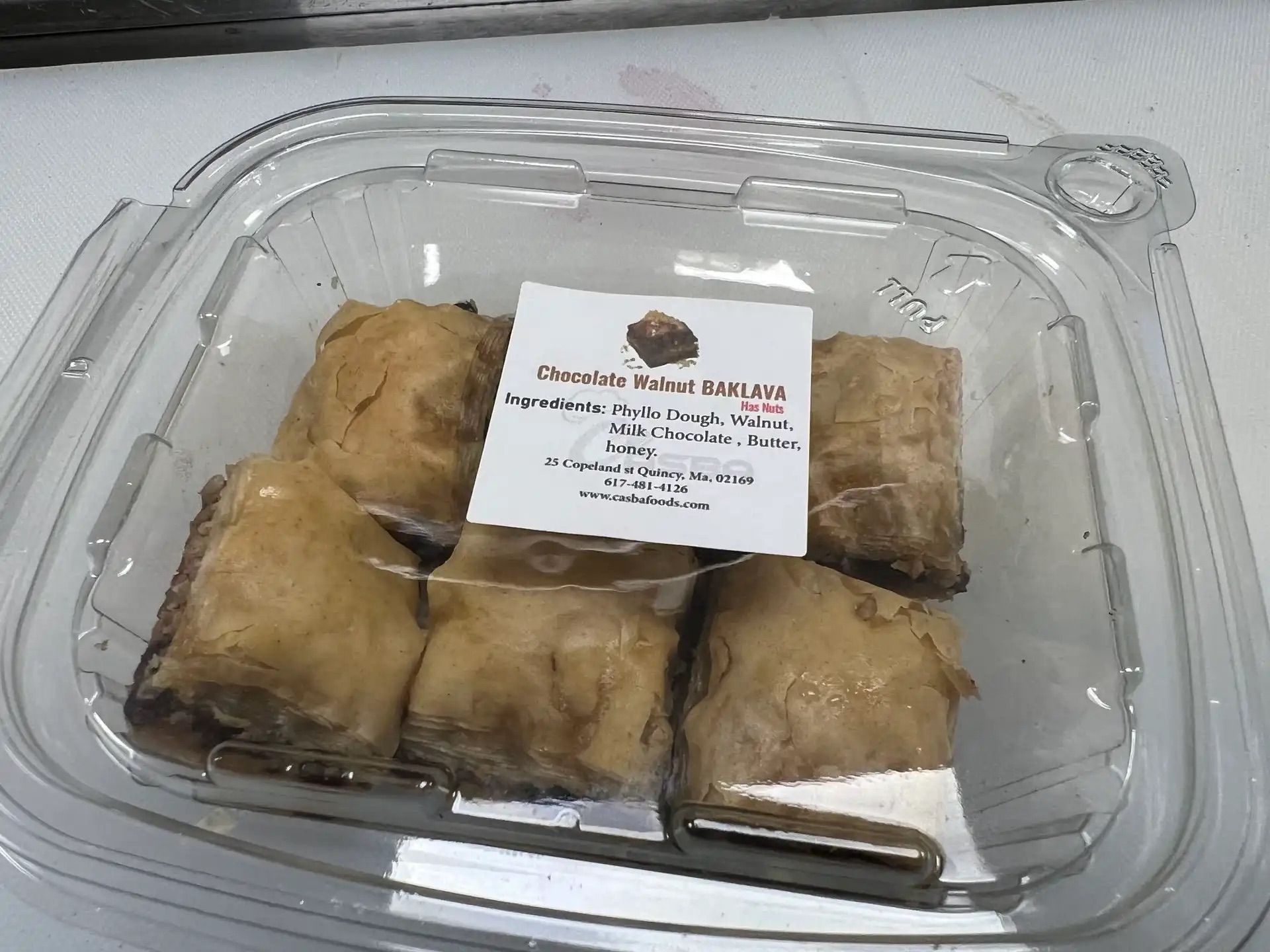 Chocolate Walnut Baklava.