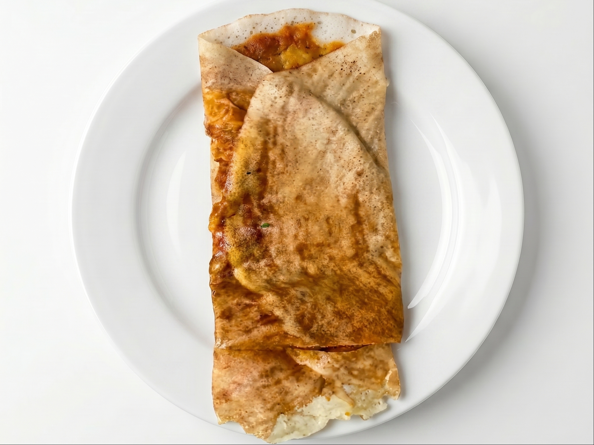 "Chicken" Dosa (Crepe Stuffed with Chicken).