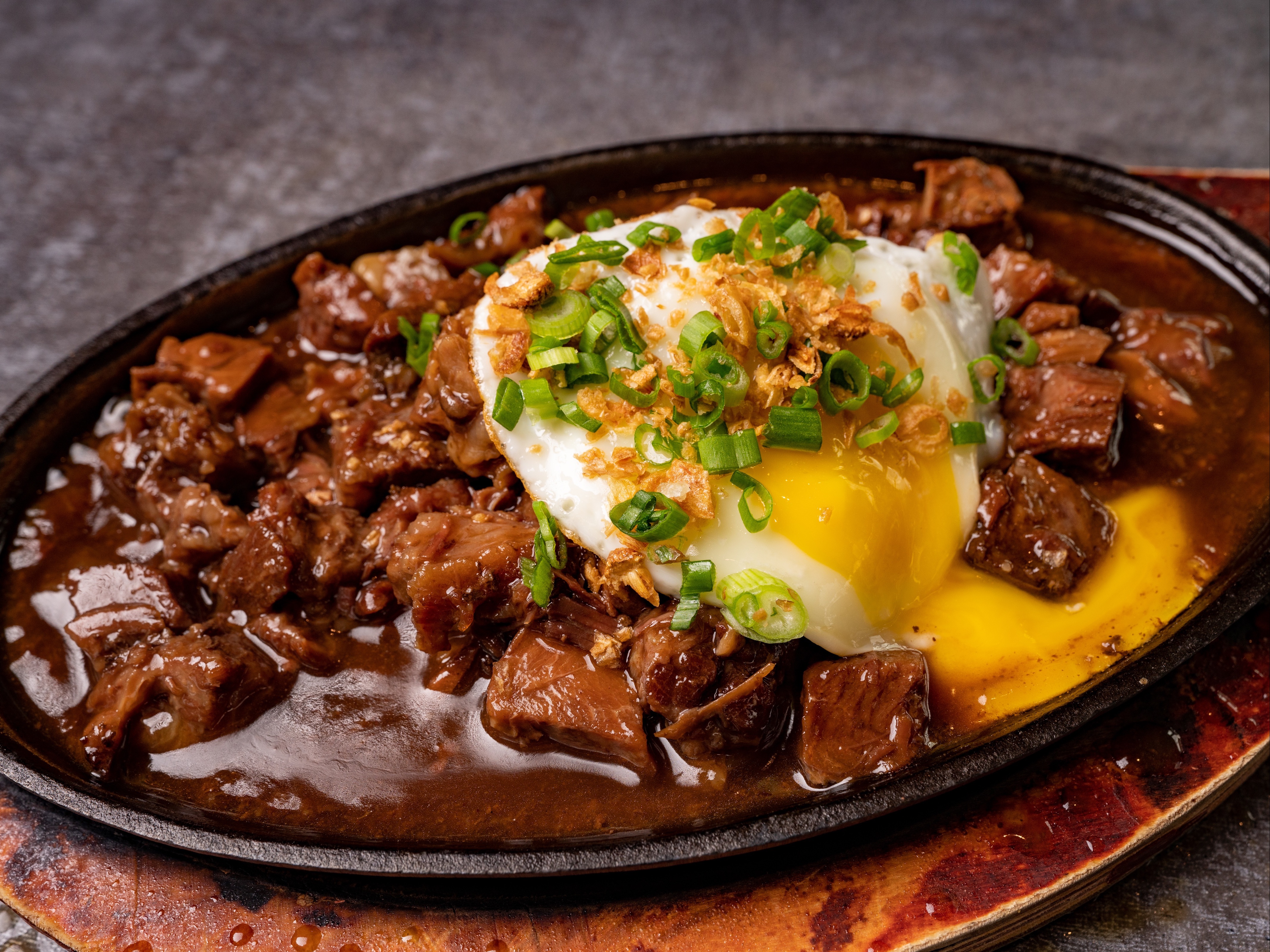 Sizziling Pares.