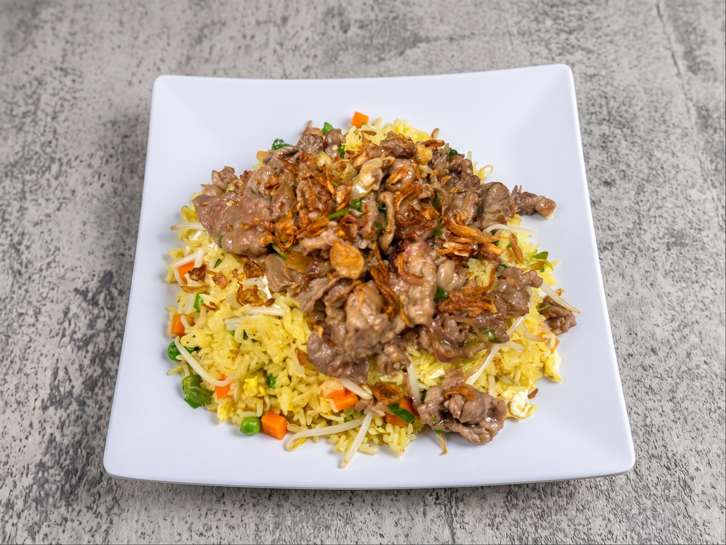 F6. Stir Fry Ribeye Fried Rice.