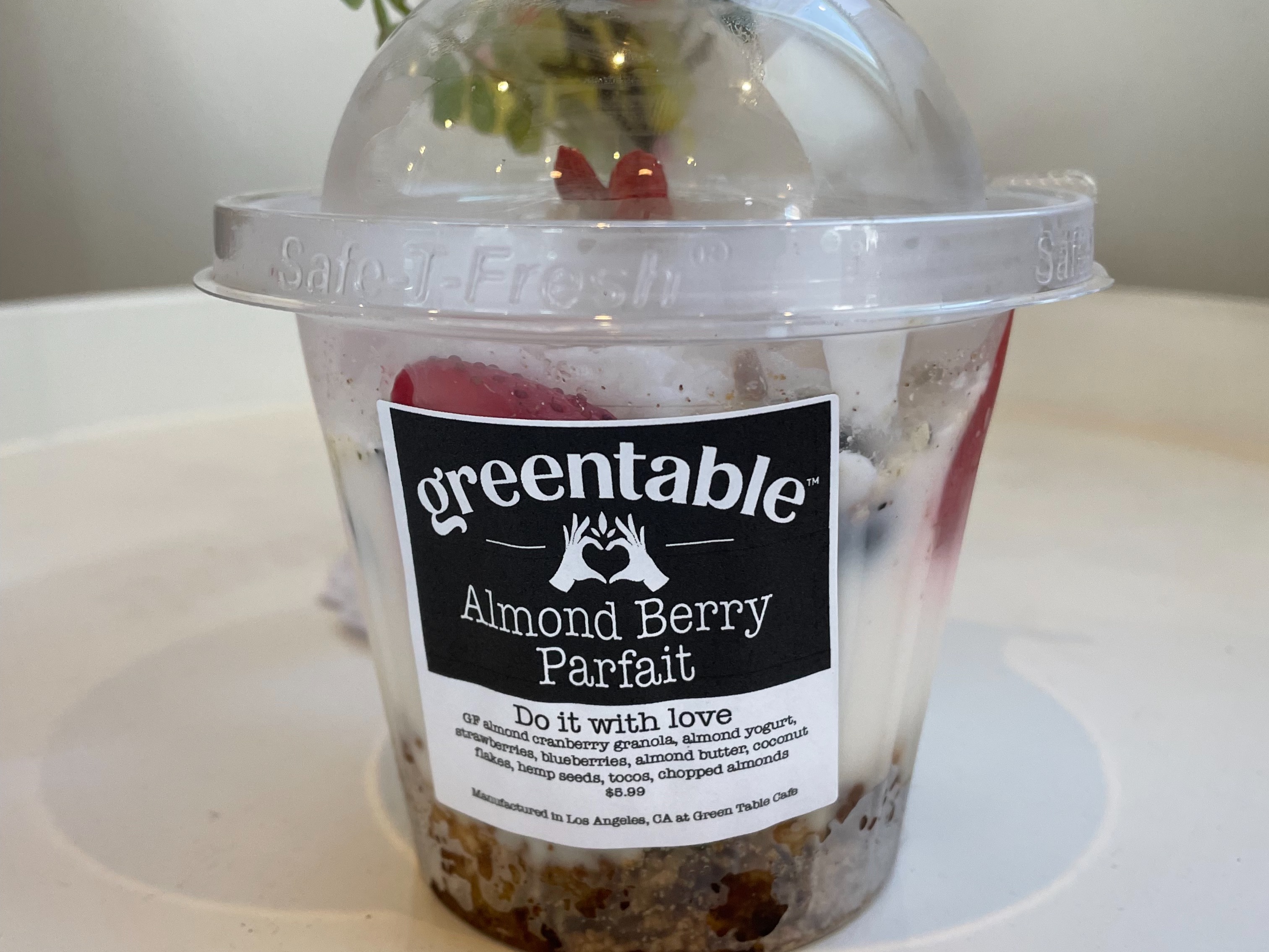 Almond Berry Parfait.